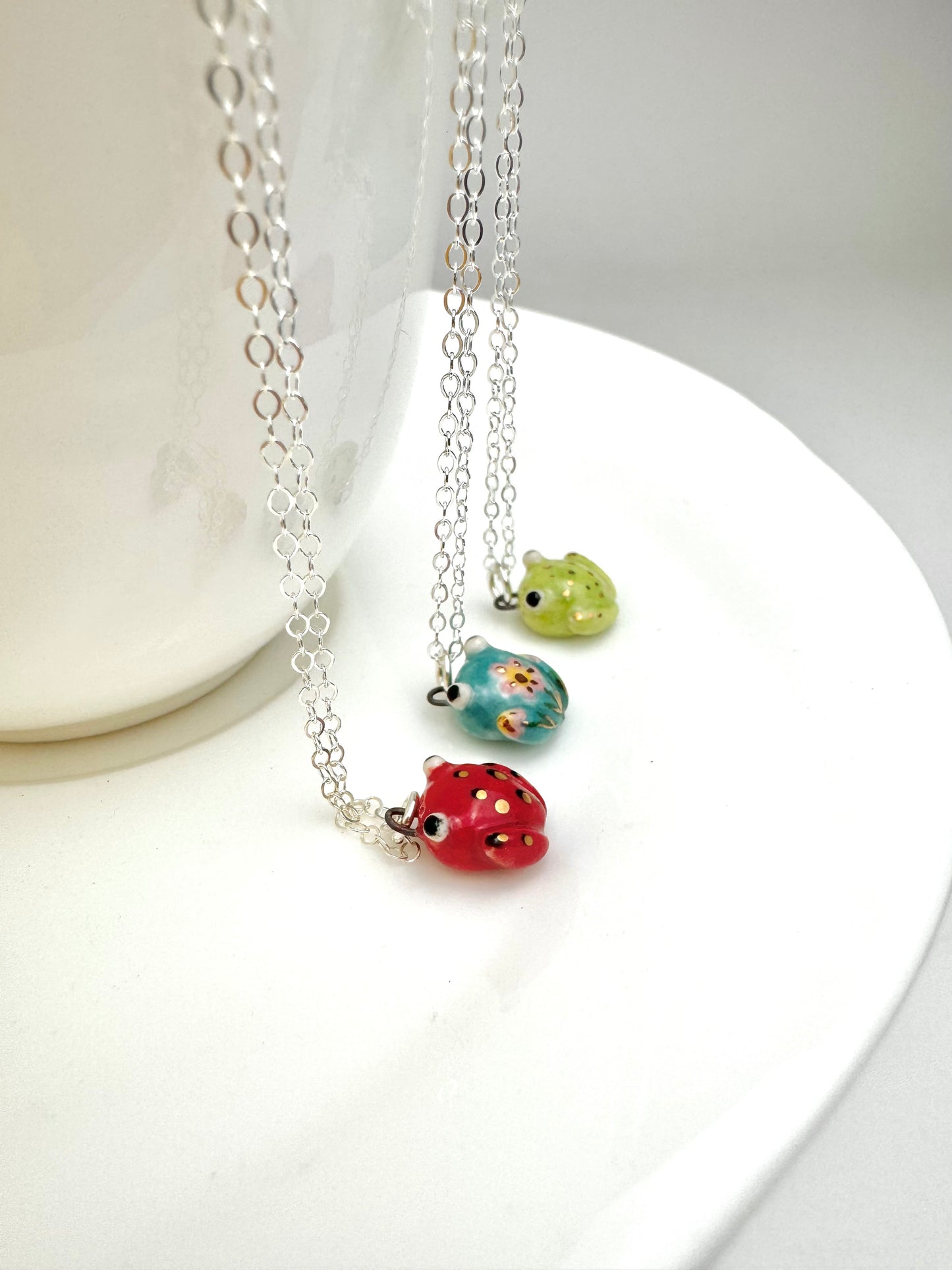 Teeny Tiny Frog Necklace