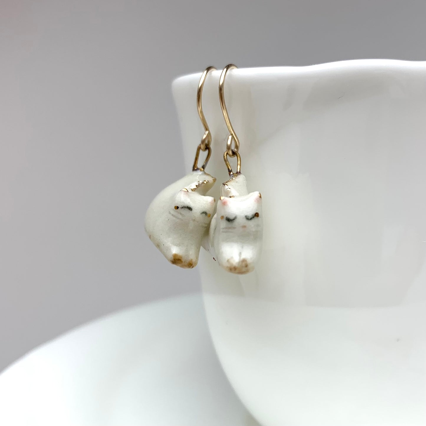 Dumpling Cat Earrings