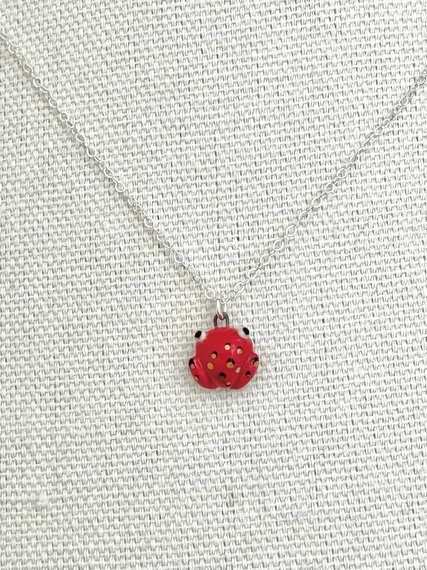 Teeny Tiny Frog Necklace