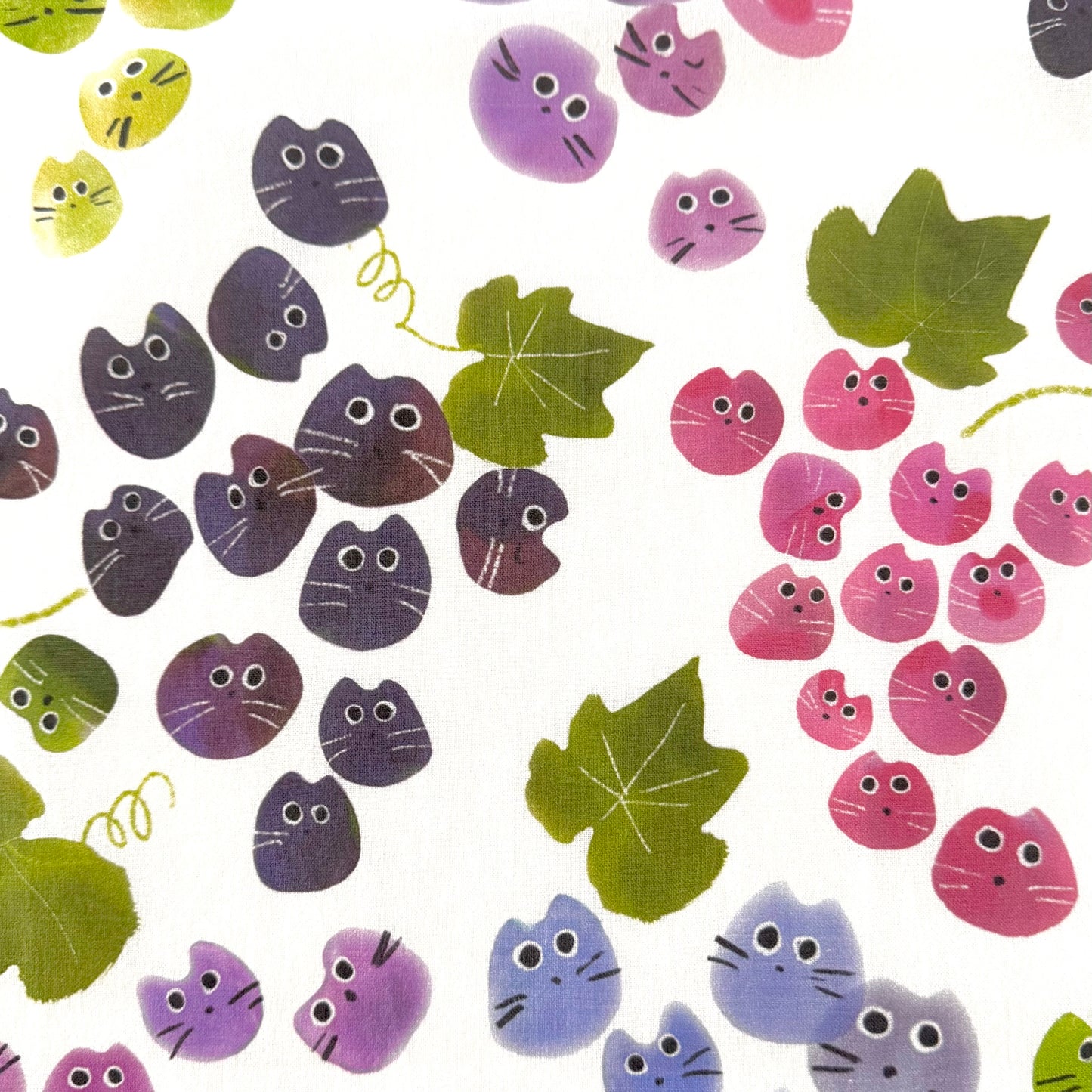 Grape Cat Tea Towel