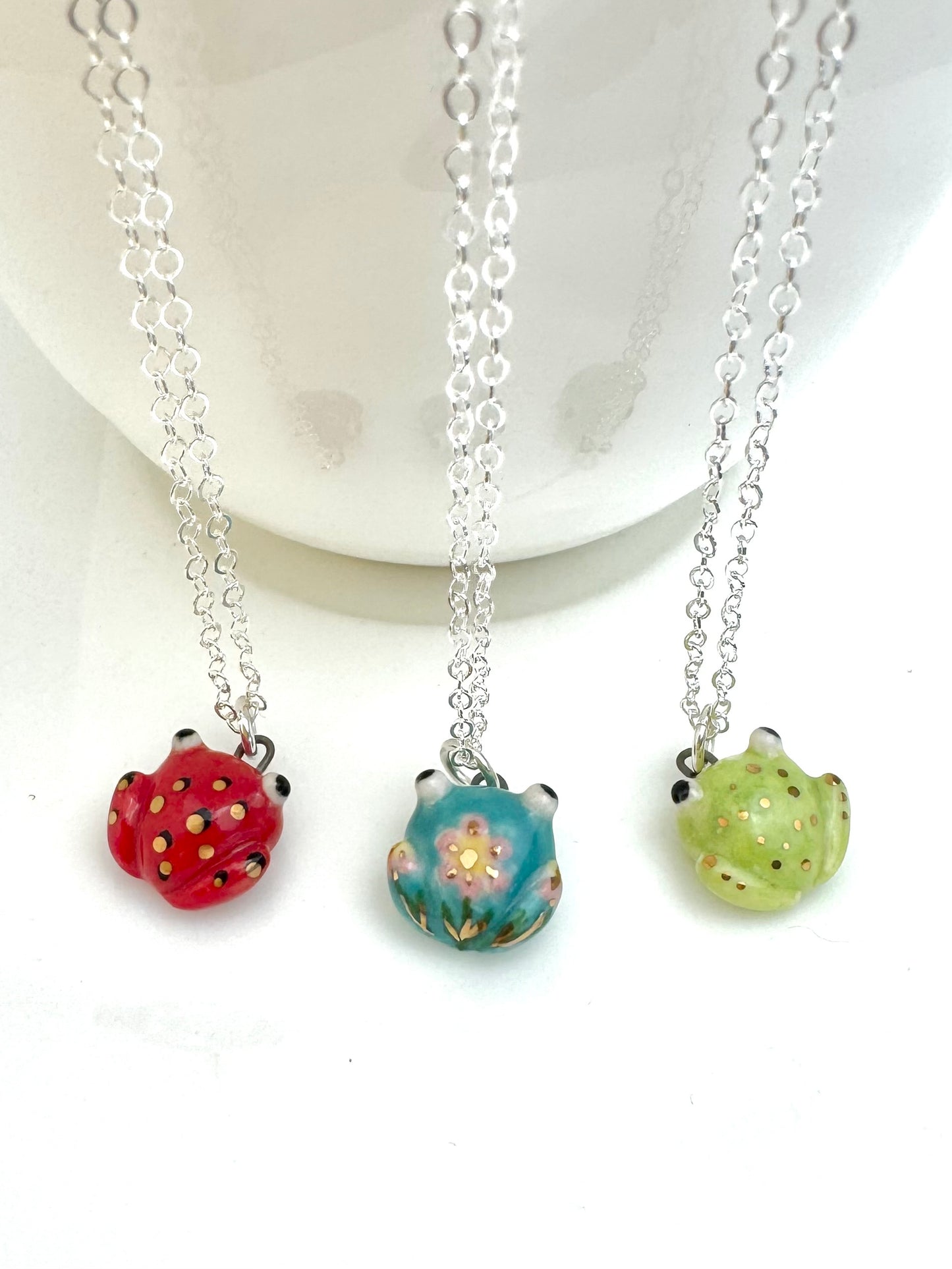 Teeny Tiny Frog Necklace