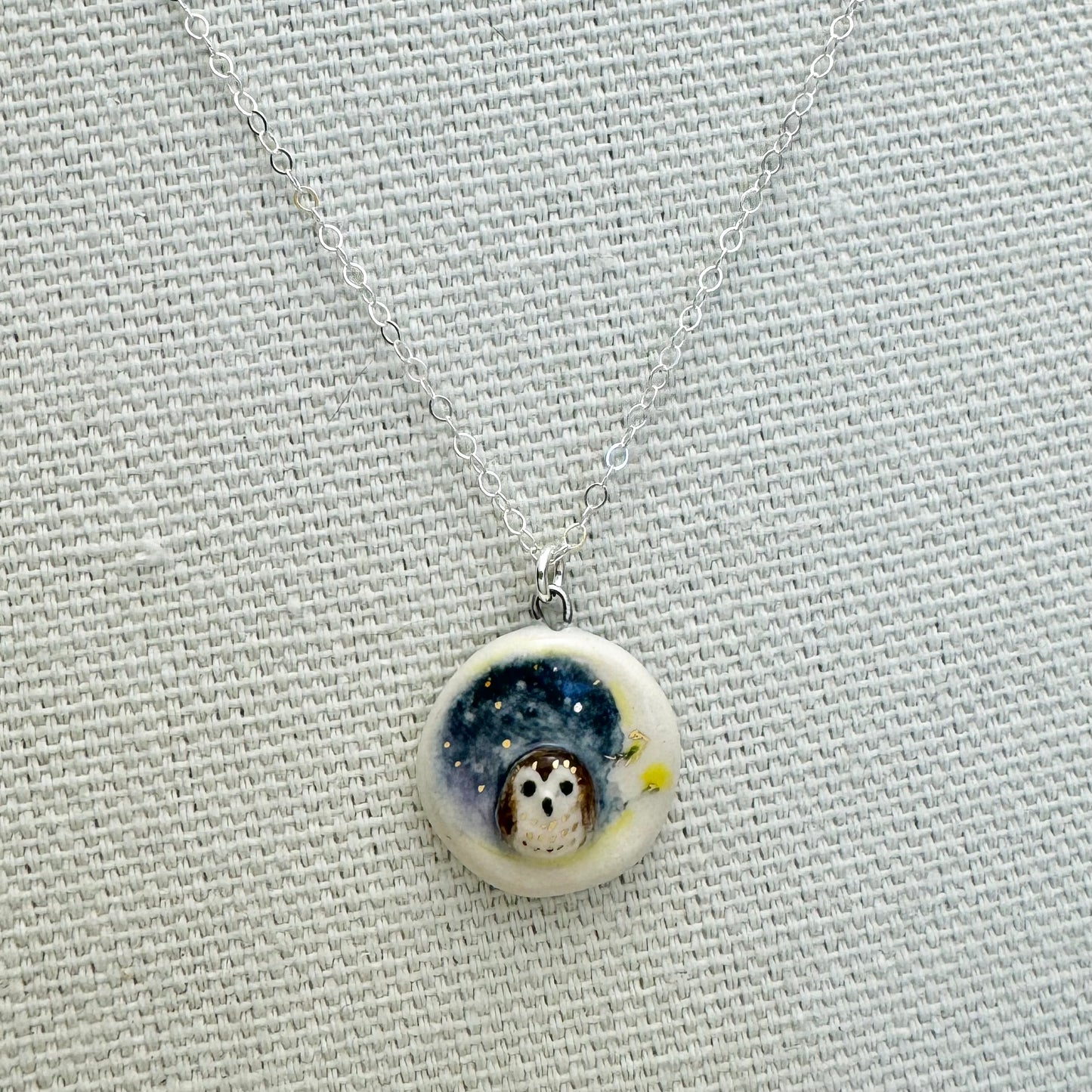 Owl Moon Necklace