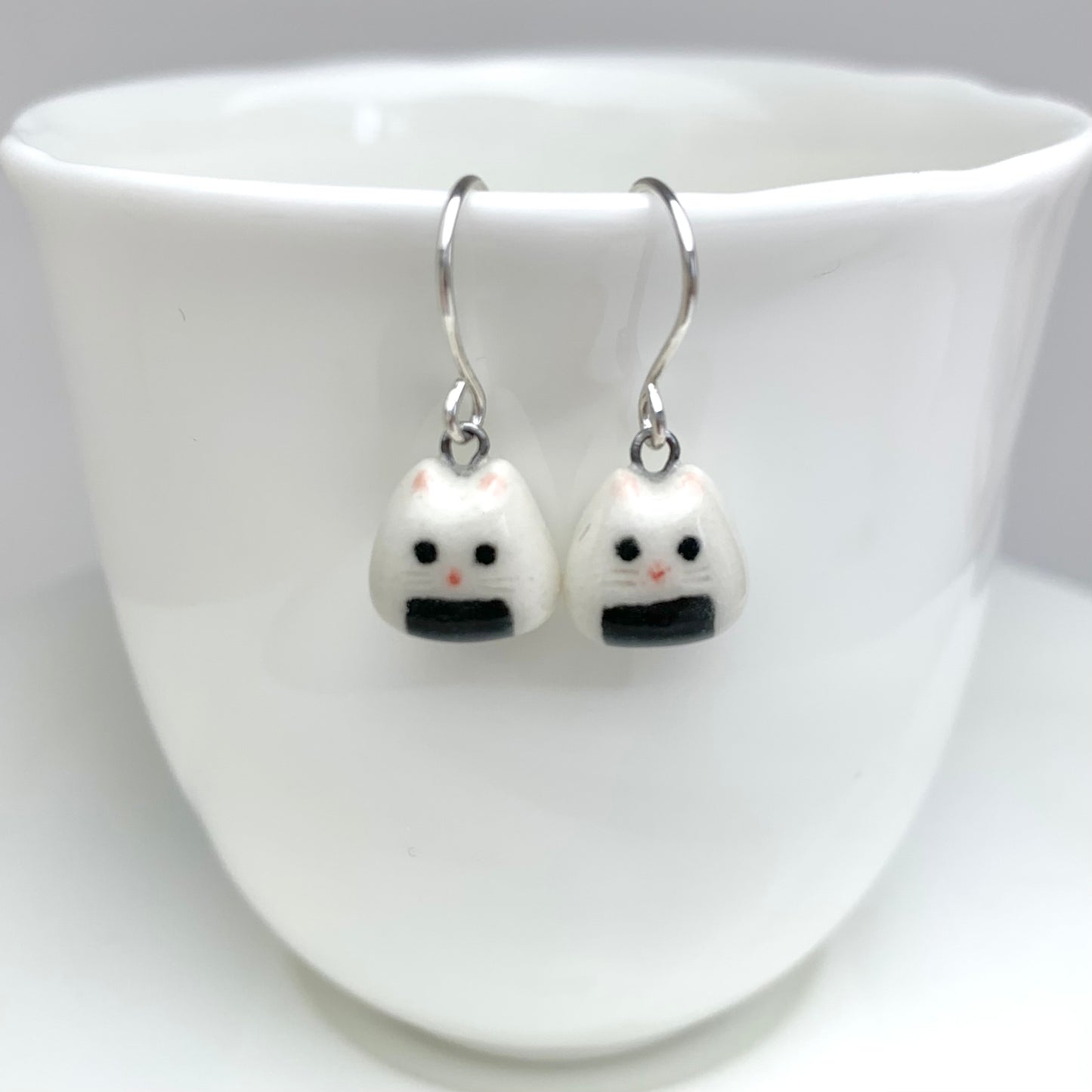 Onigiri Cat Earrings