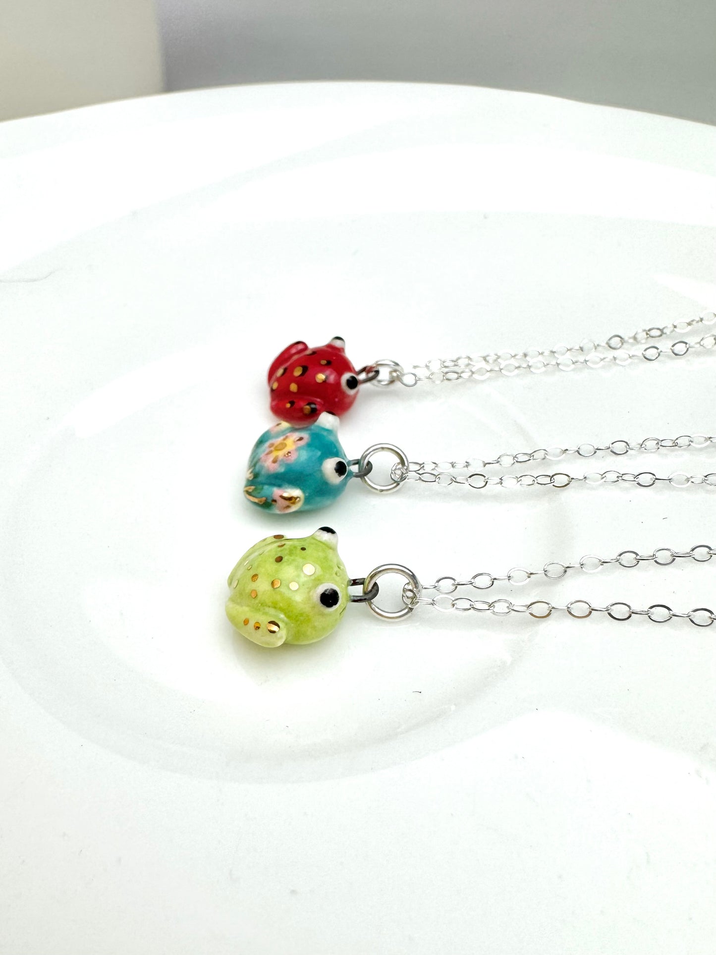 Teeny Tiny Frog Necklace