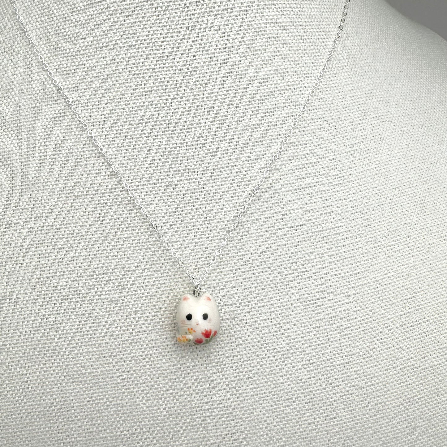 Flower Cat Necklace