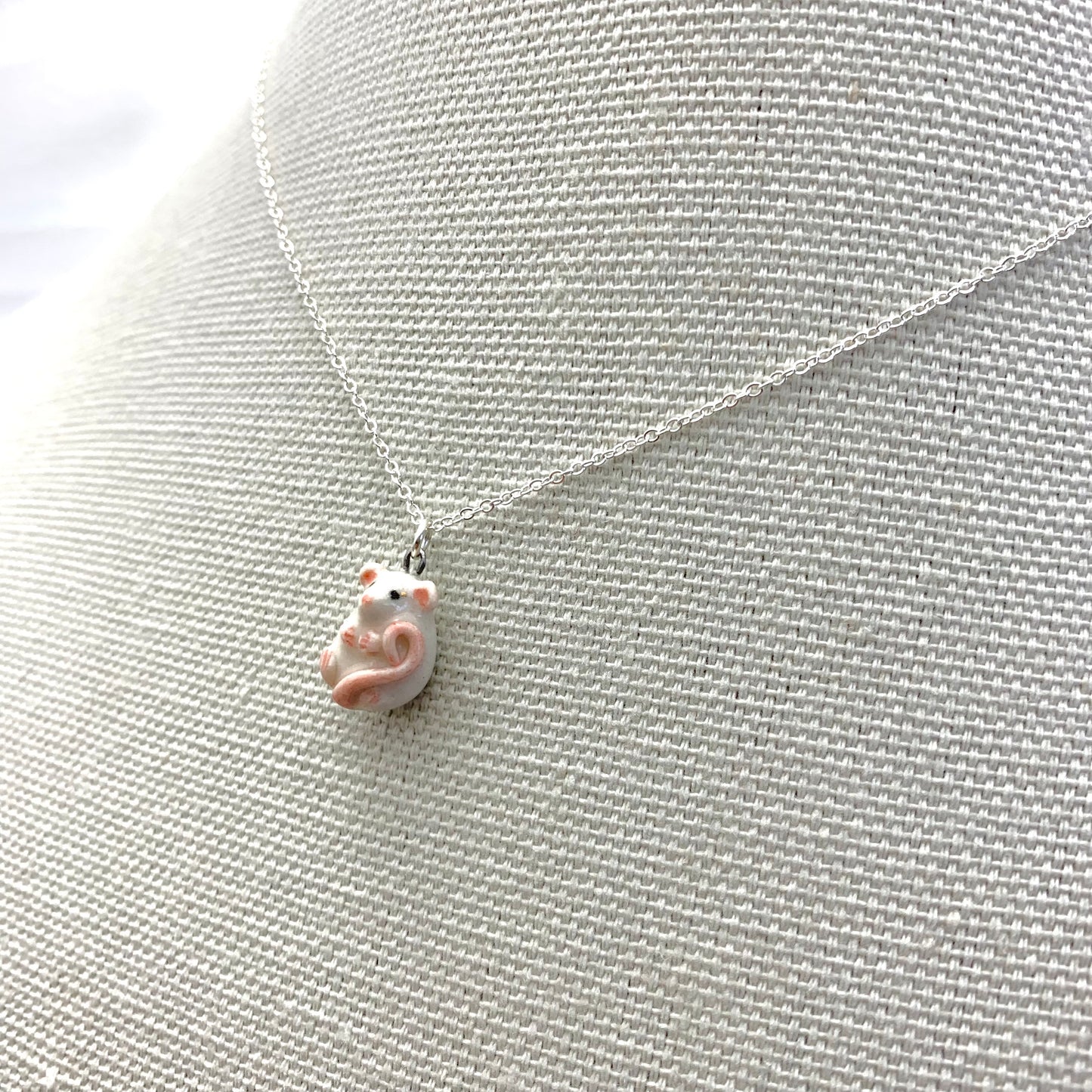 White Rat Necklace