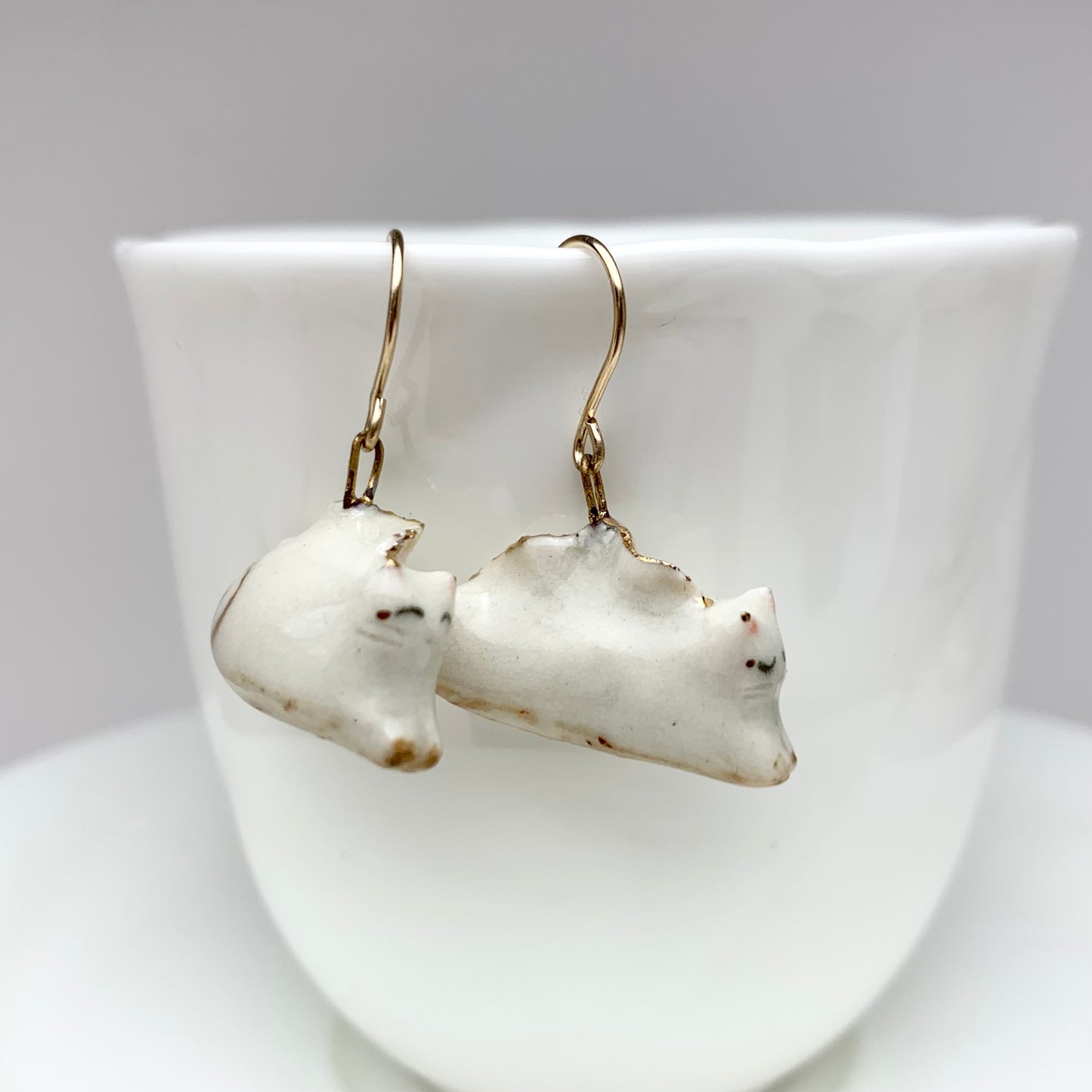 Dumpling Cat Earrings