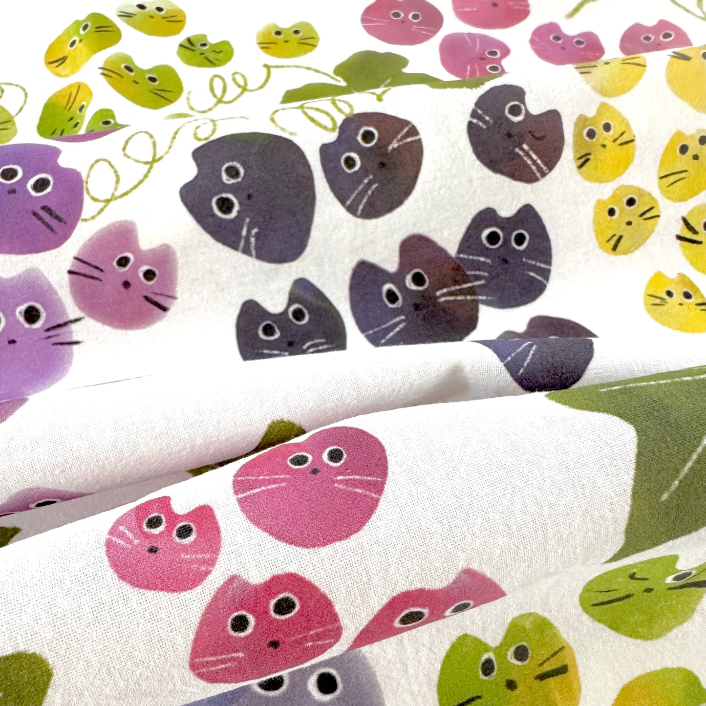 Grape Cat Tea Towel