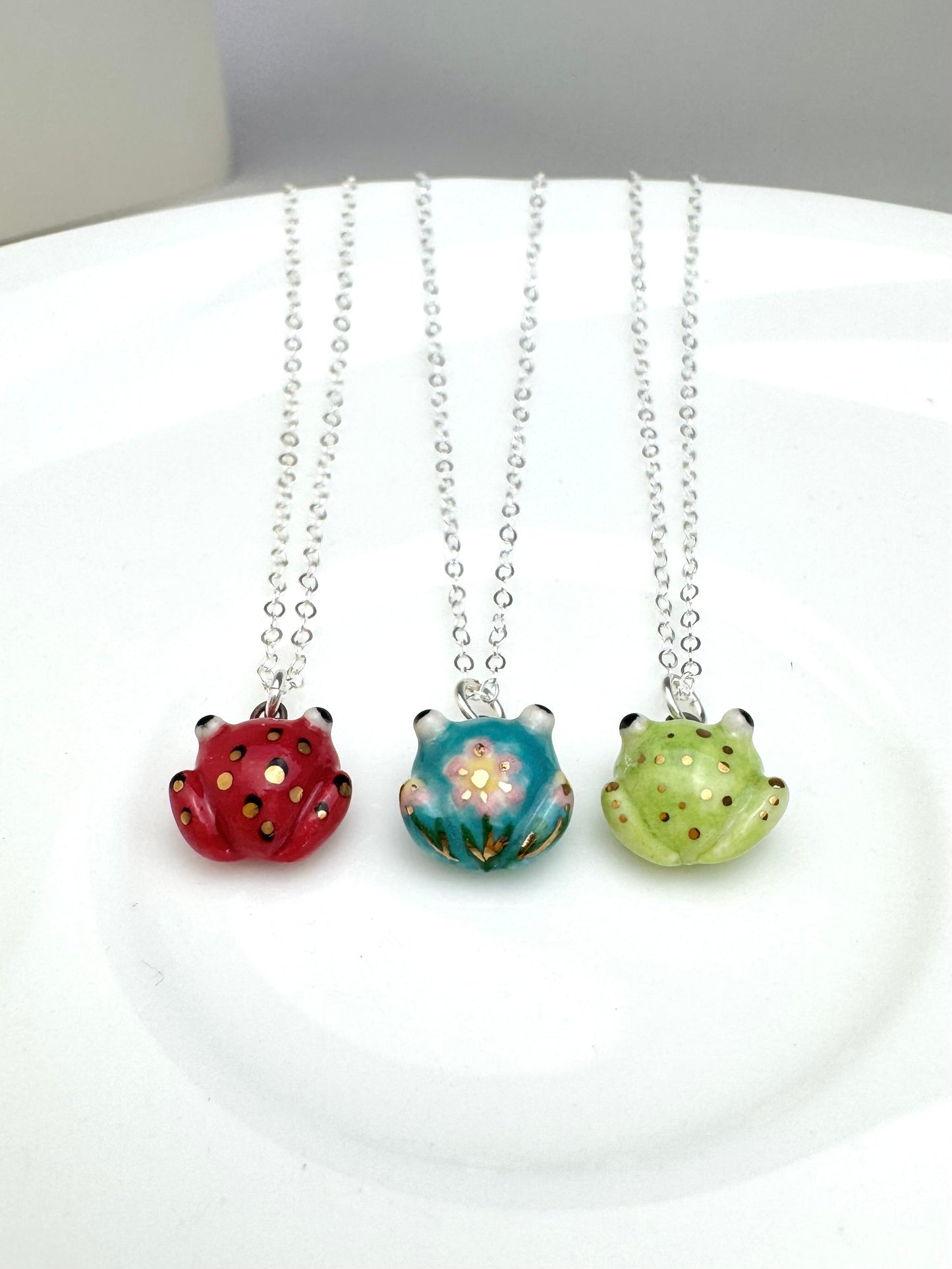 Teeny Tiny Frog Necklace