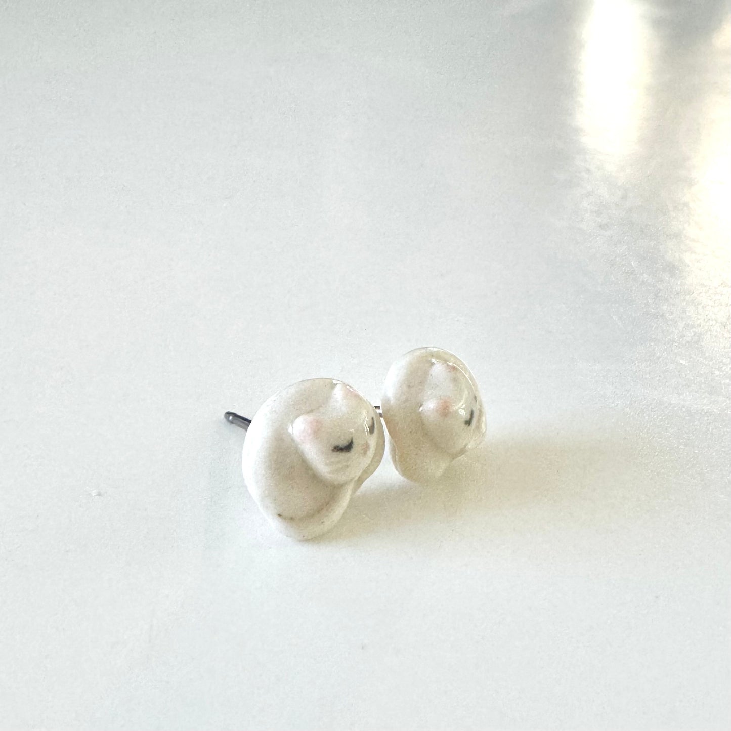 Sleeping Cat Stud Earrings