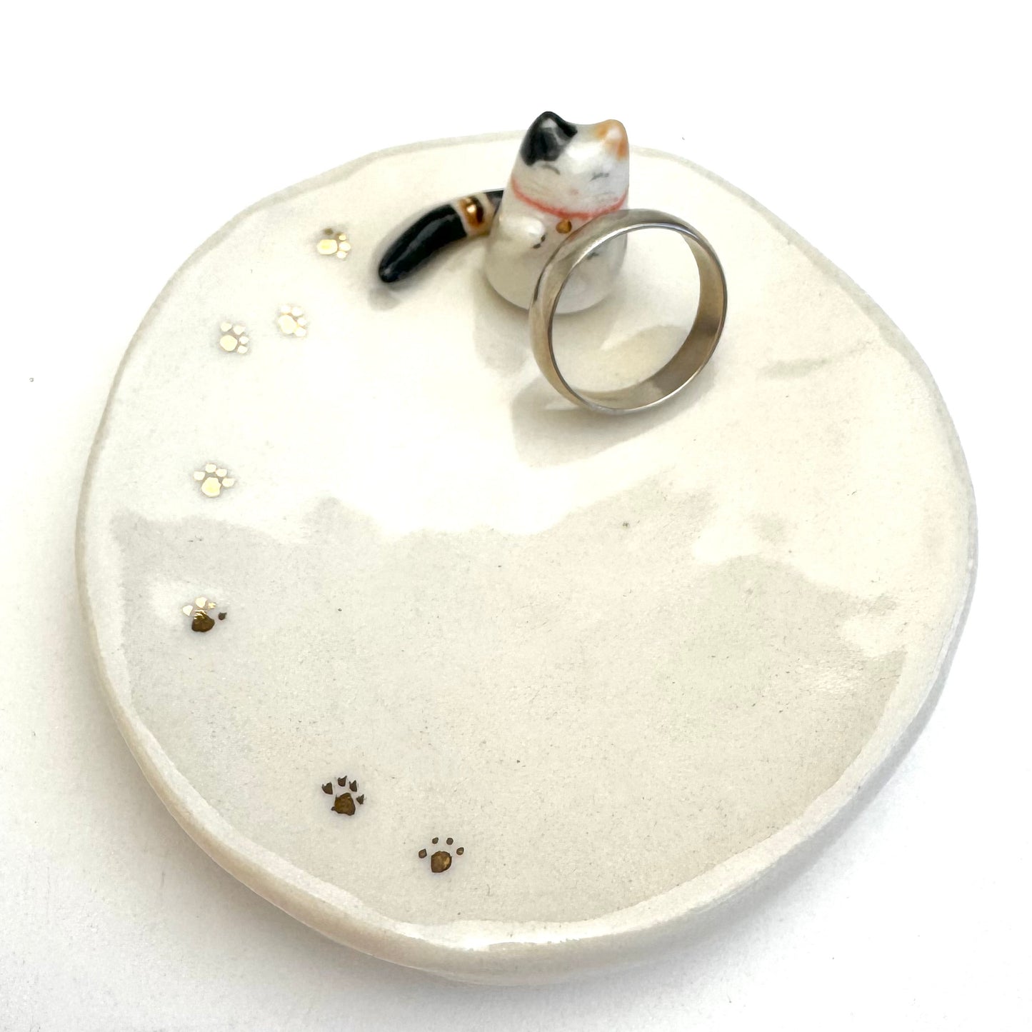 Calico Cat Ring Dish
