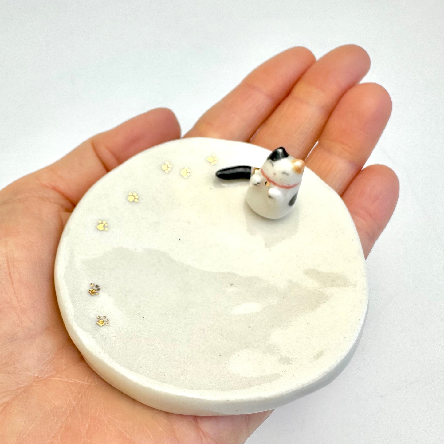 Calico Cat Ring Dish