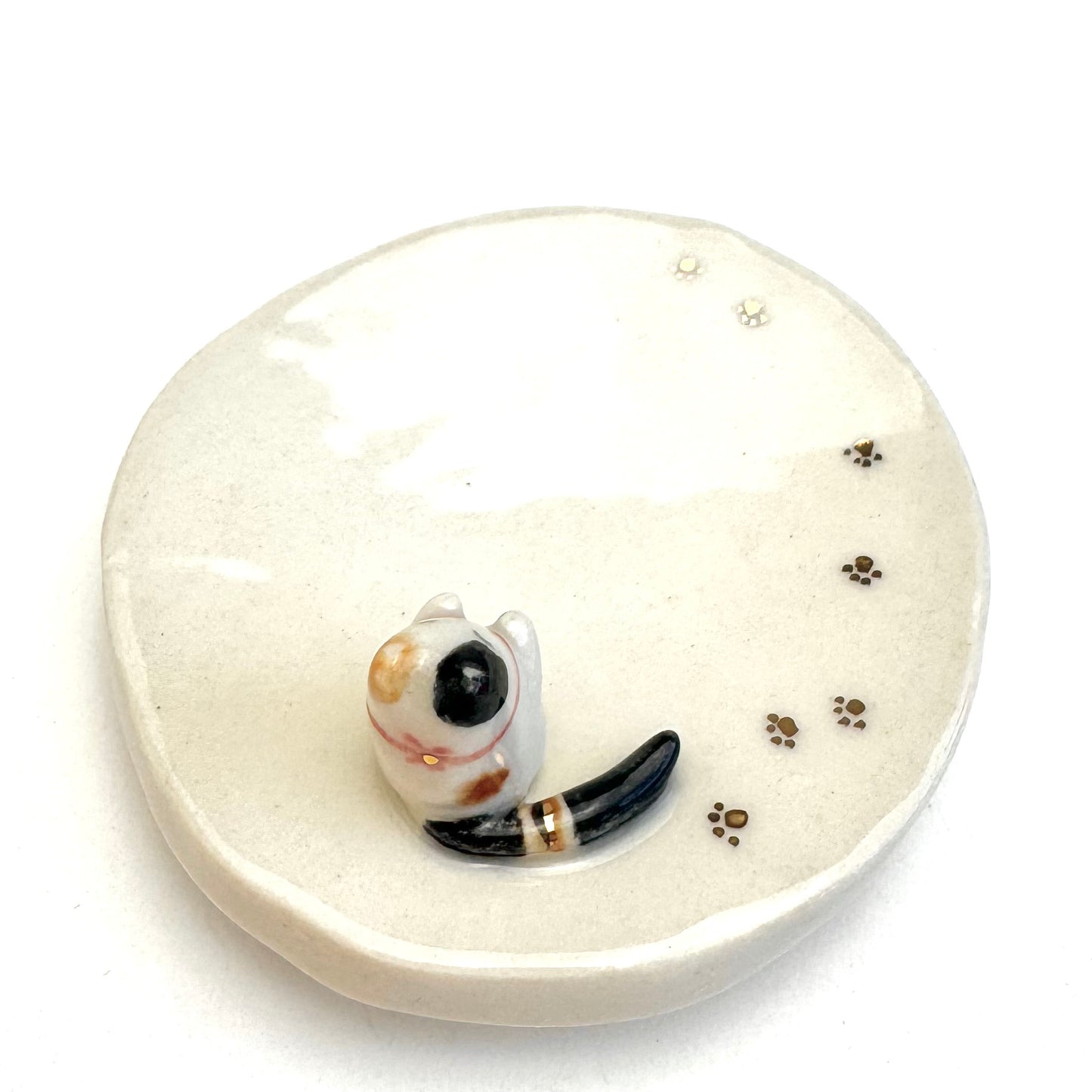 Calico Cat Ring Dish