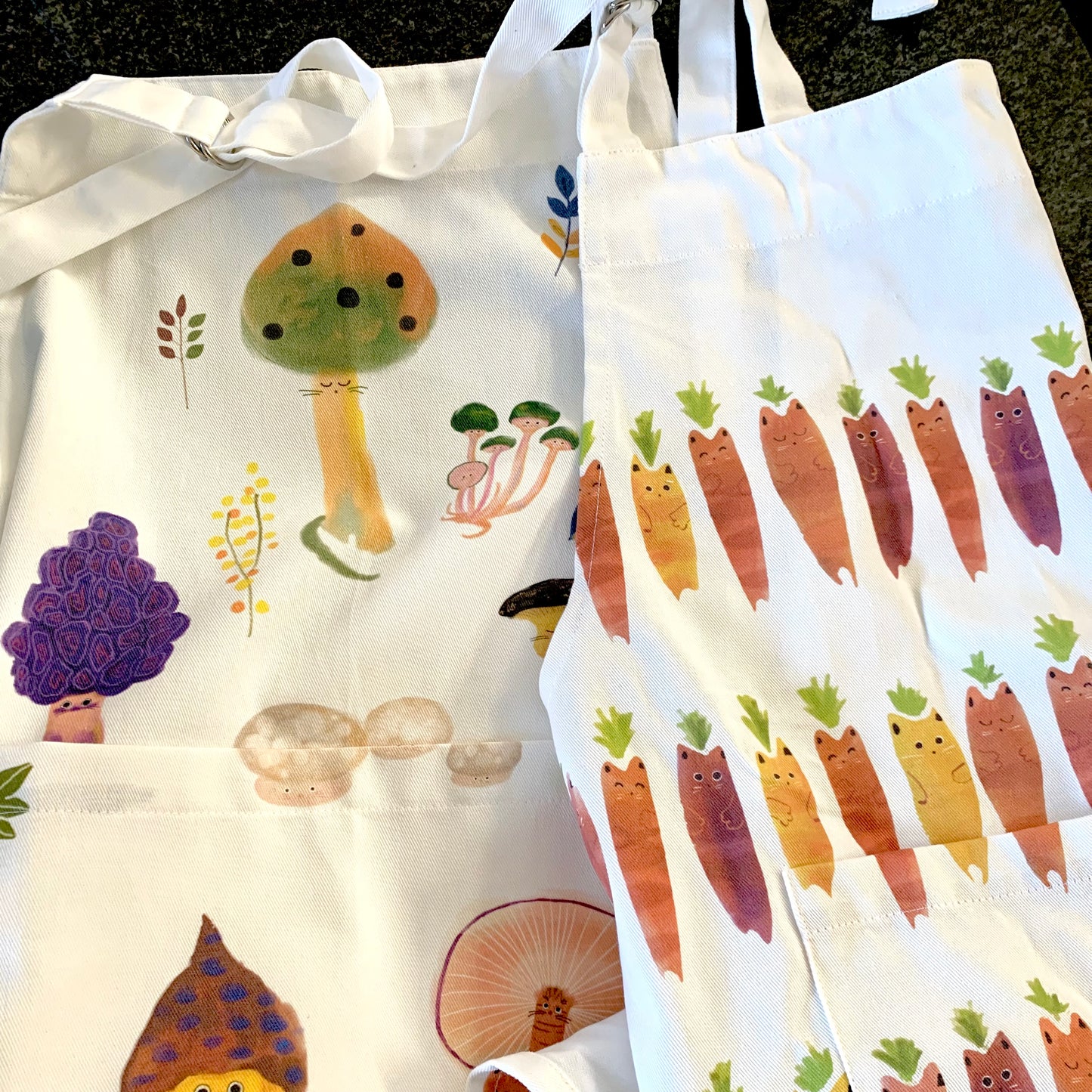 Mushroom Cat Apron