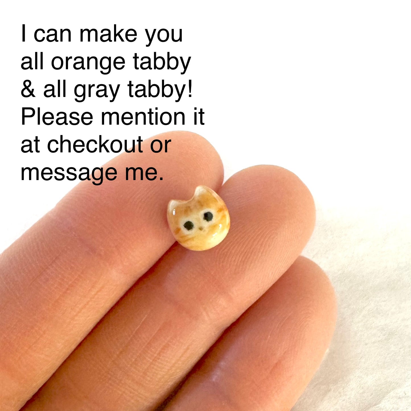 Tiny Cat Stud Earrings