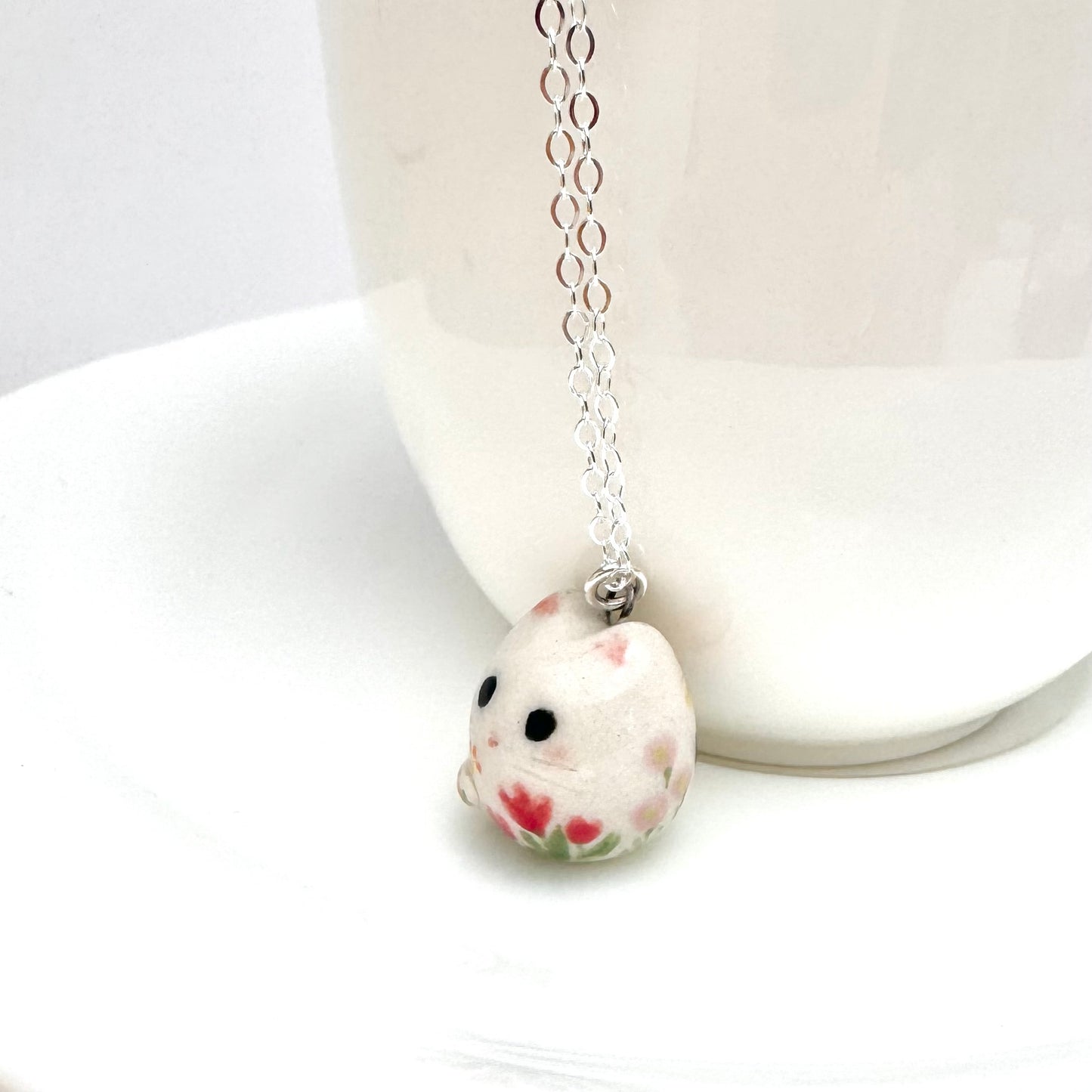Flower Cat Necklace