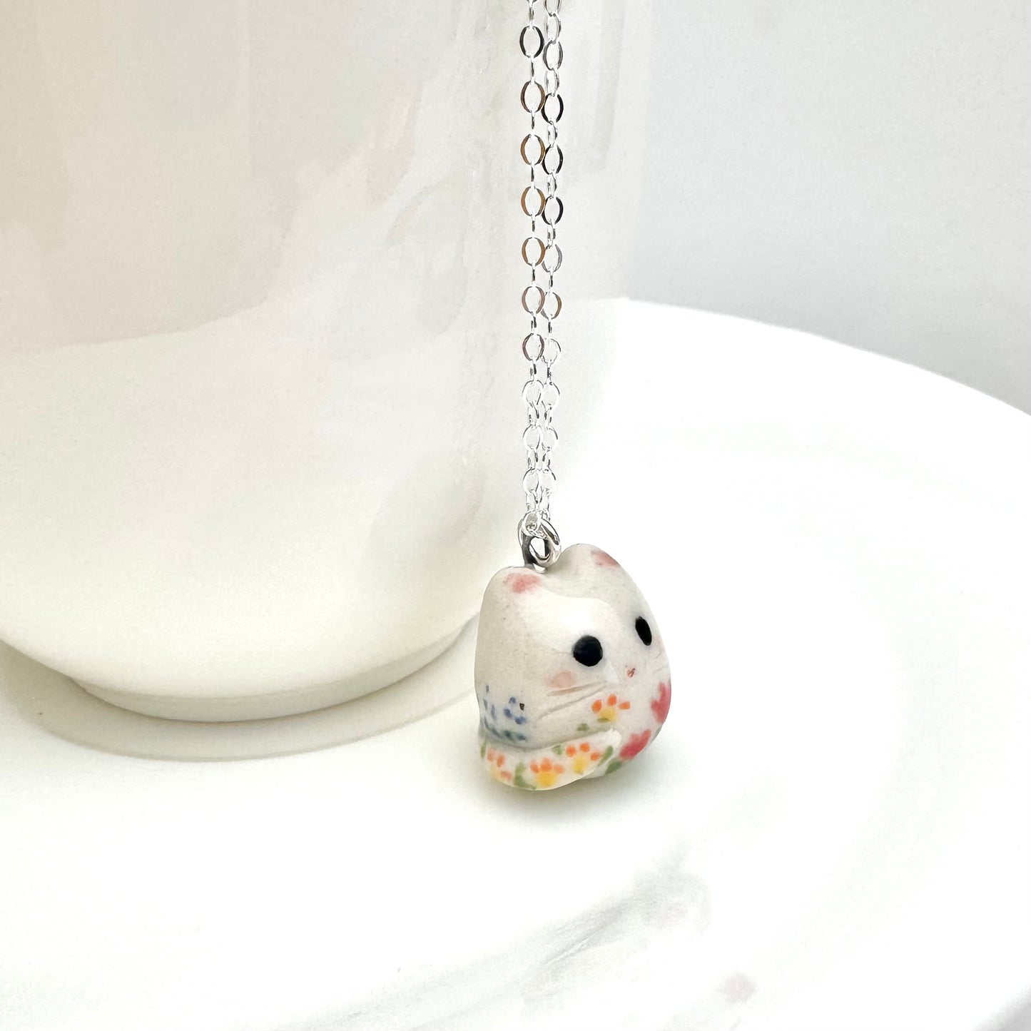 Flower Cat Necklace