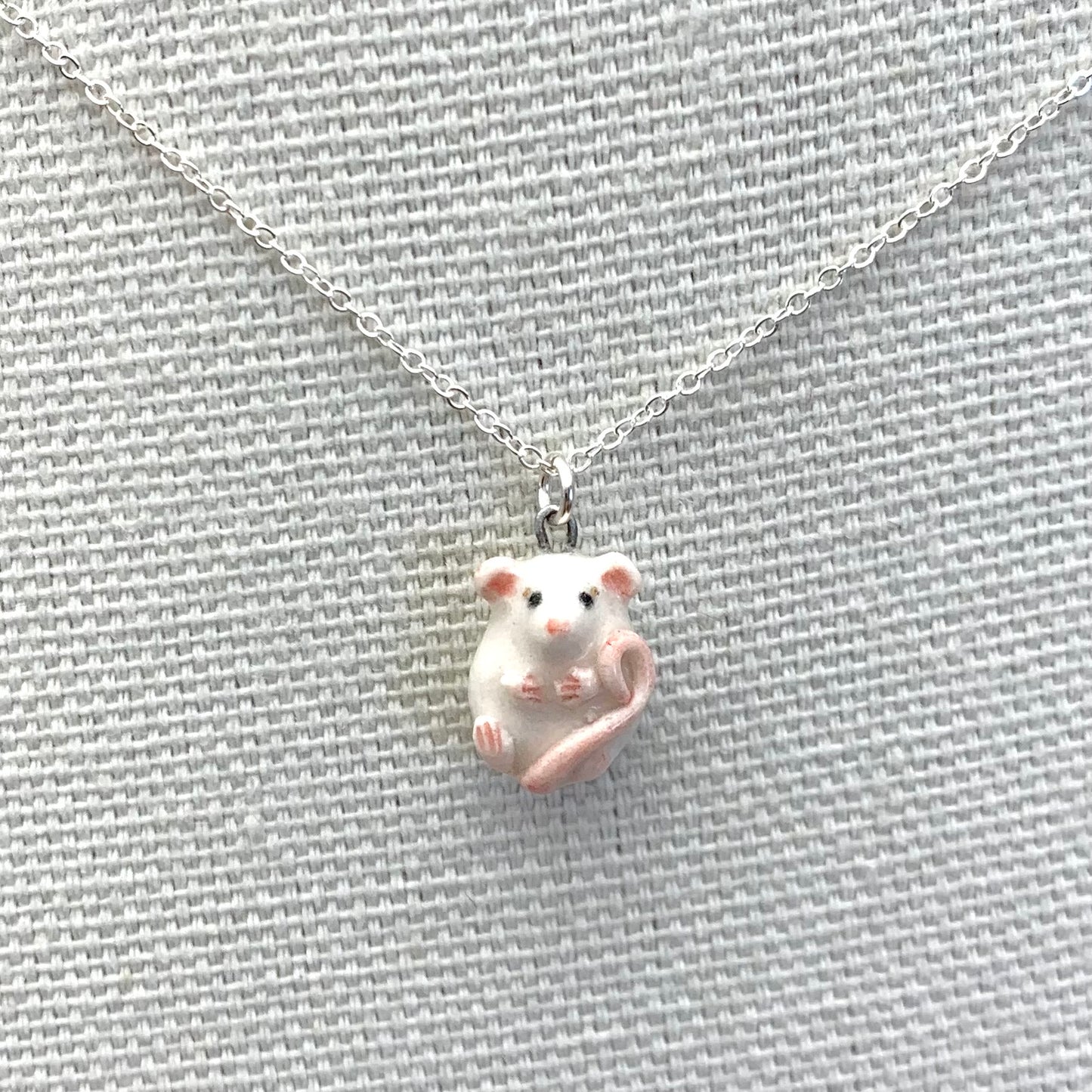 White Rat Necklace