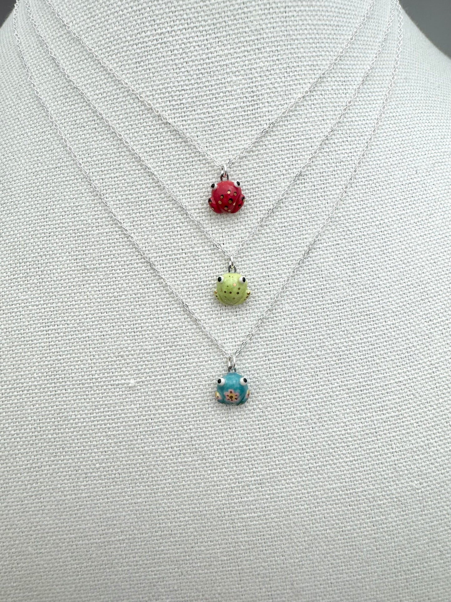 Teeny Tiny Frog Necklace