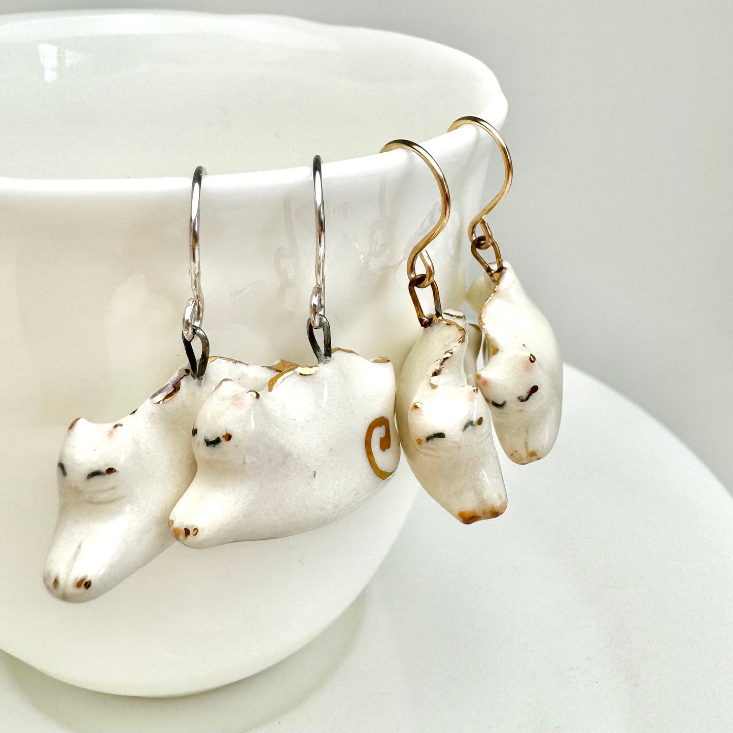 Dumpling Cat Earrings