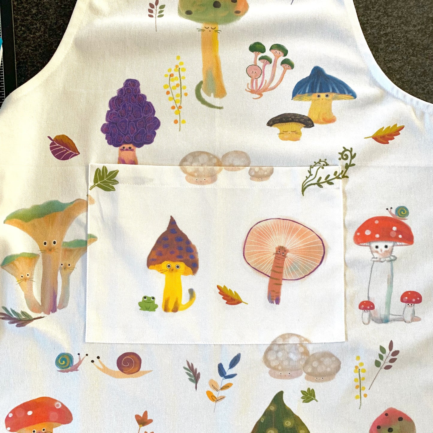 Mushroom Cat Apron