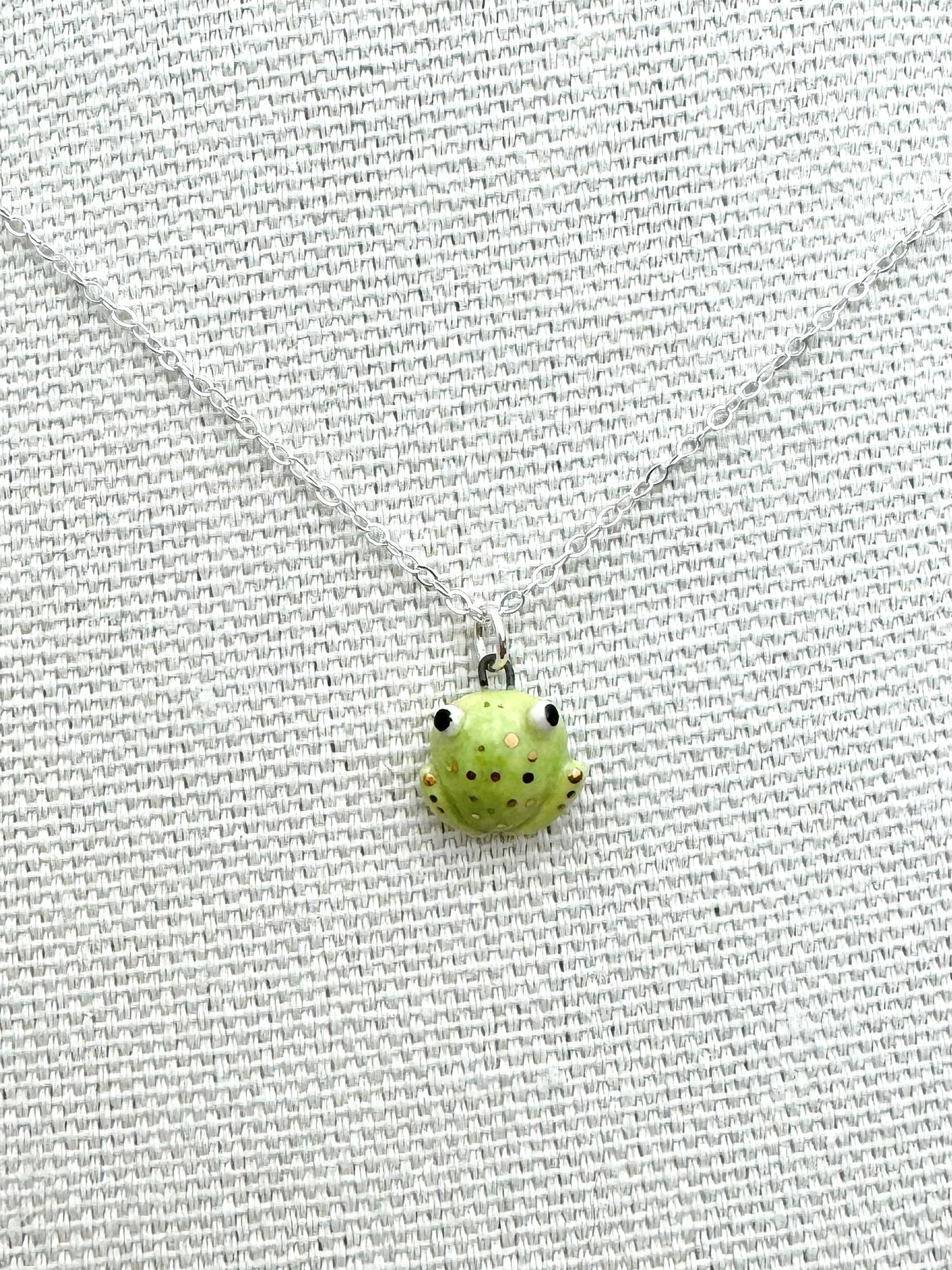 Teeny Tiny Frog Necklace