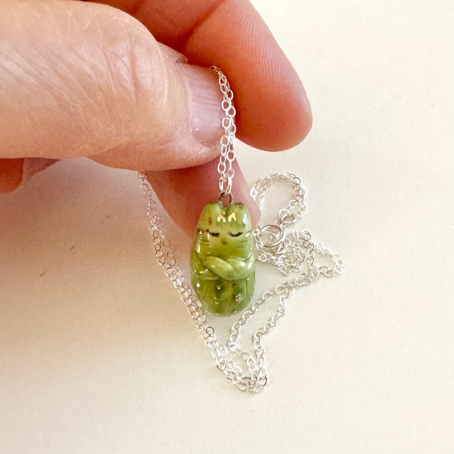 Pickle Cat Necklace