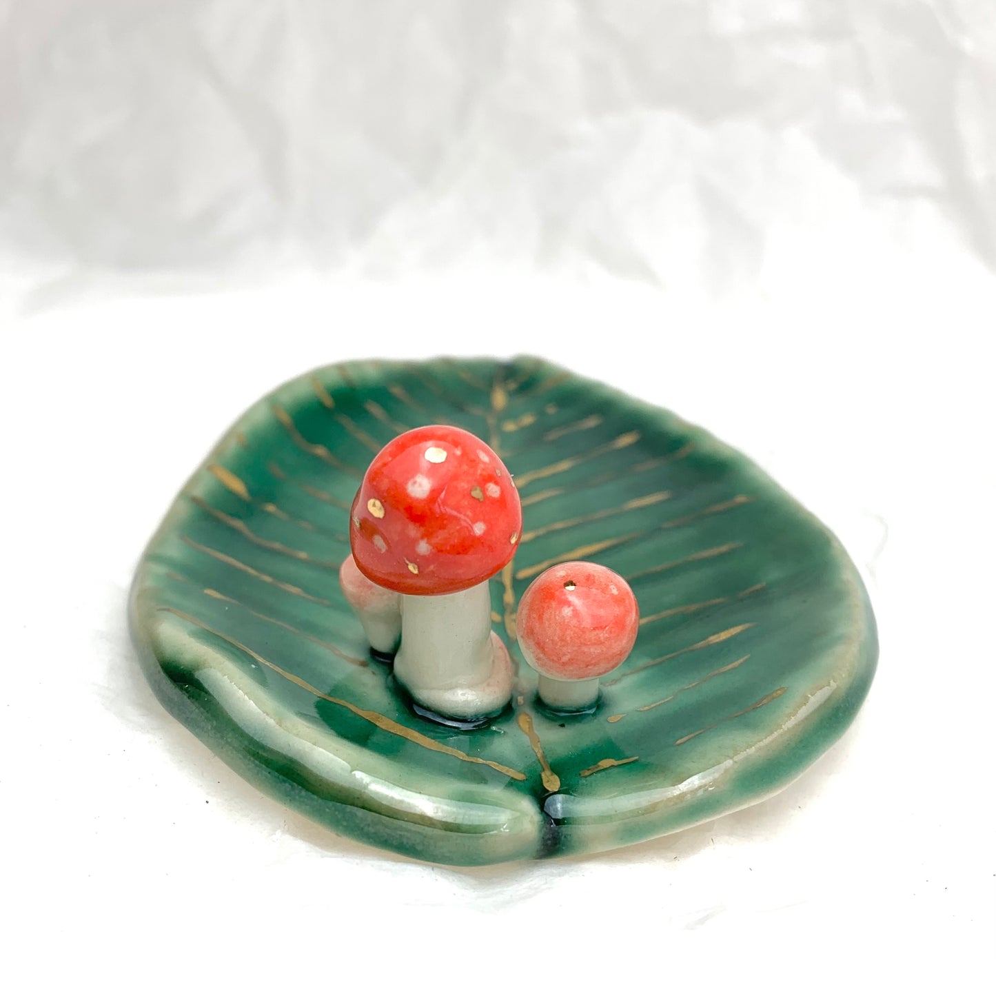 Mushroom Cat Ring Dish
