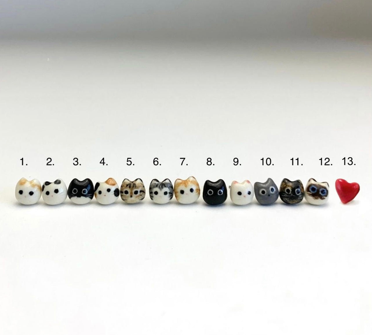 Tiny Cat Stud Earrings