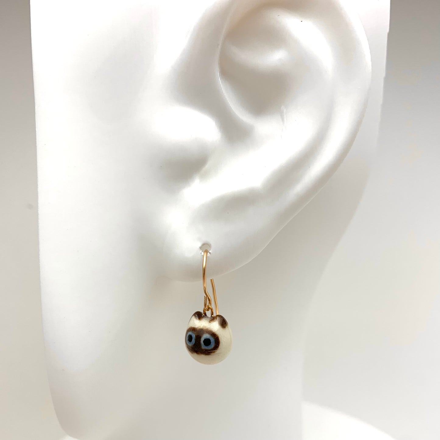 Siamese Cat Dangle Earrings