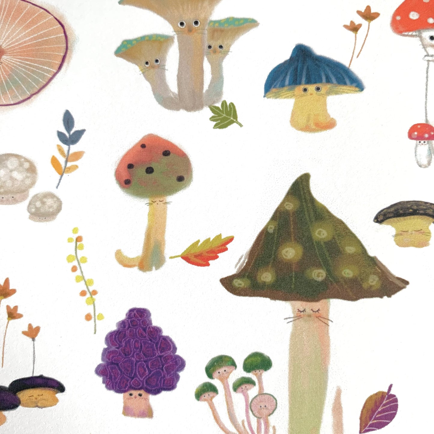 Mushroom Cat Greeting Card