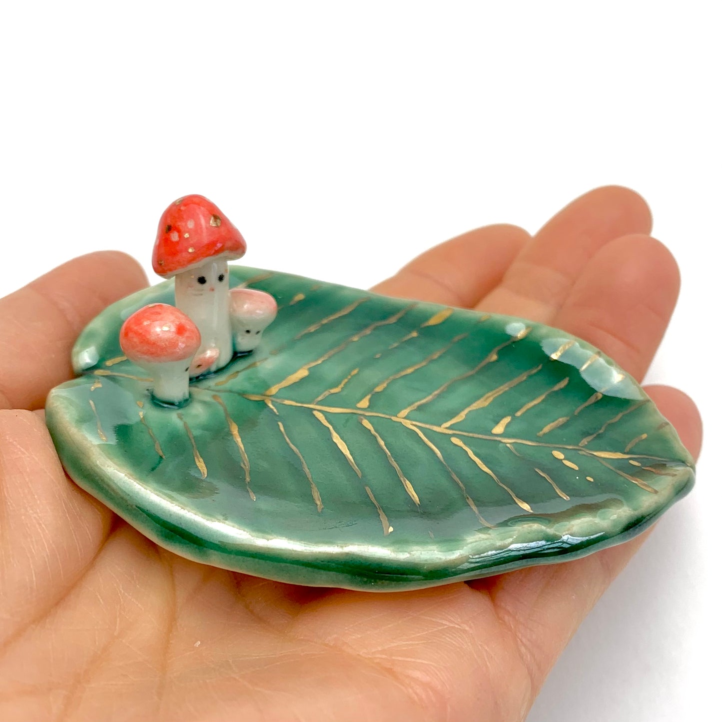 Mushroom Cat Ring Dish