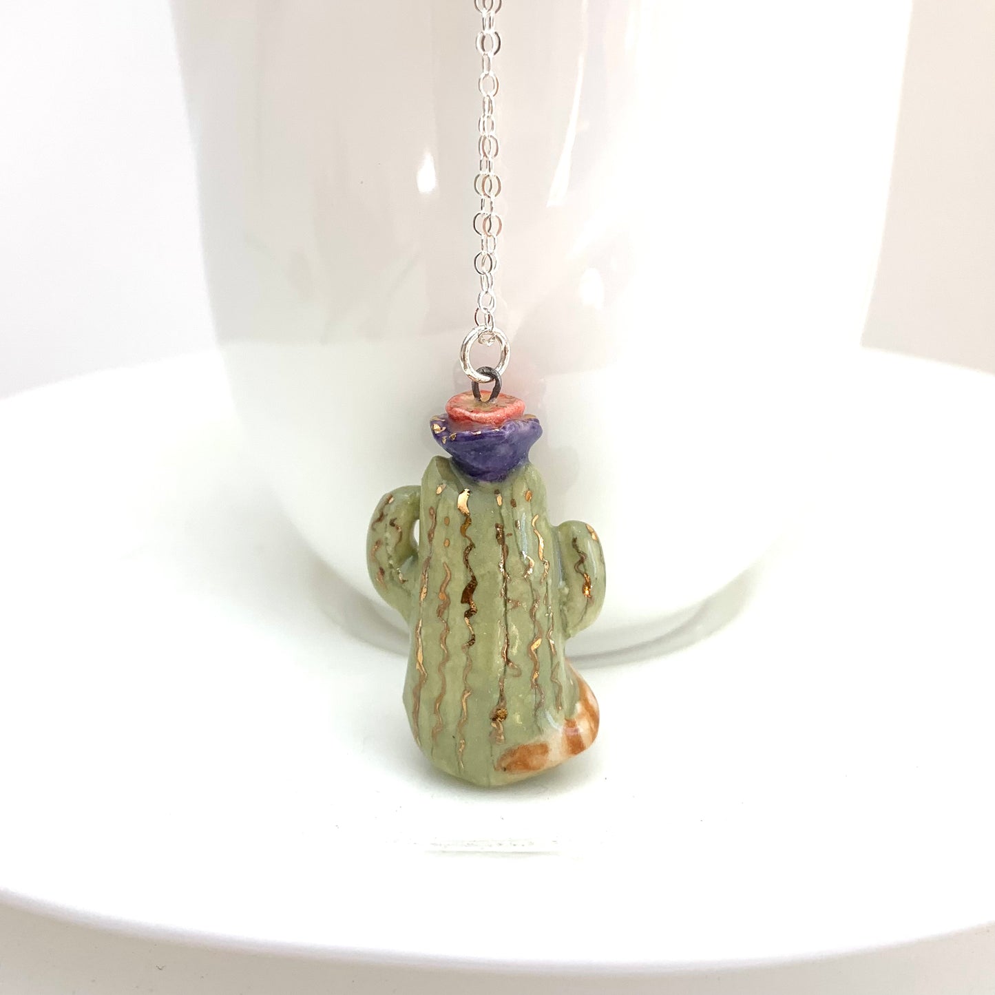 Cactus Cat Necklace