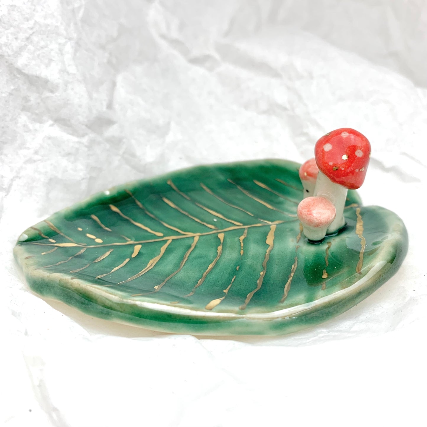 Mushroom Cat Ring Dish