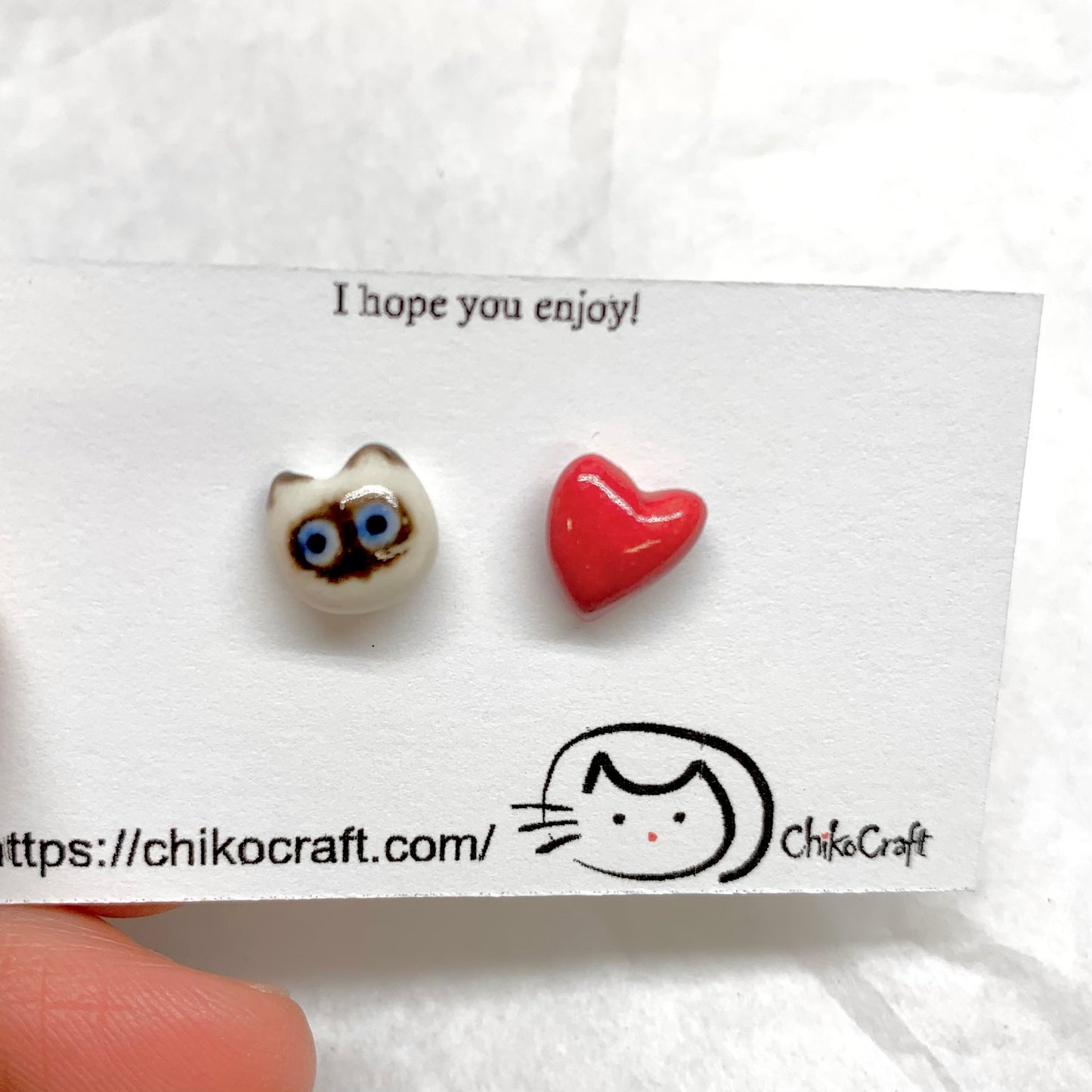 Tiny Cat Stud Earrings