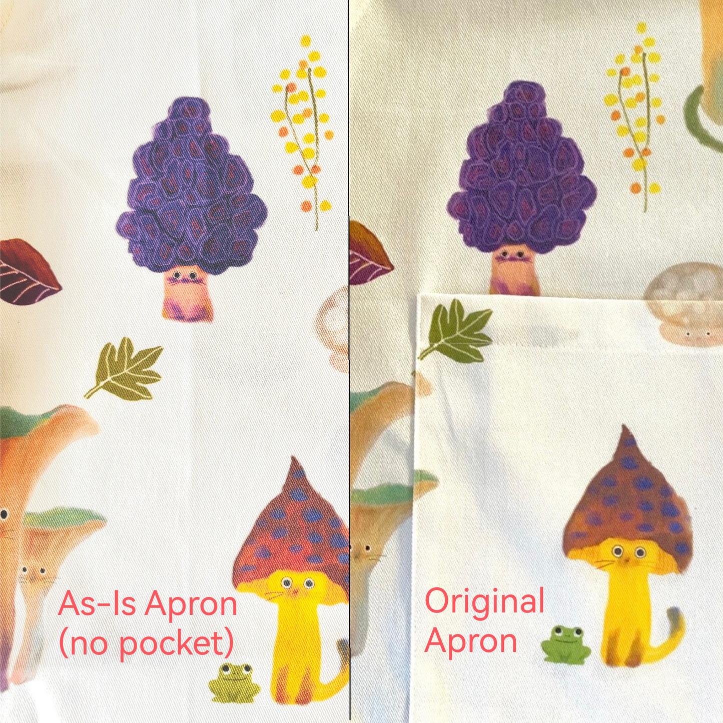 As-Is Mushroom Cat Apron