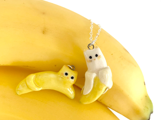 Banana Cat Necklace