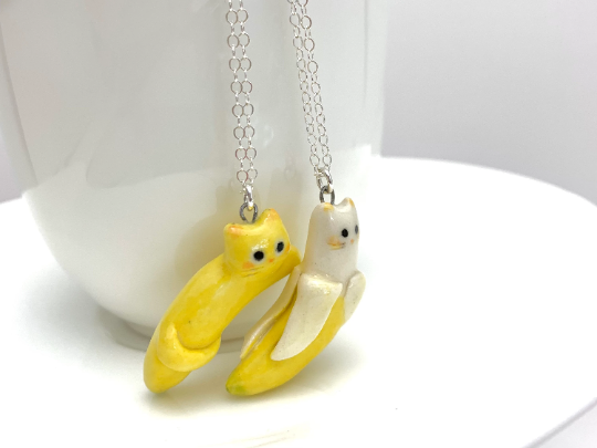 Banana Cat Necklace