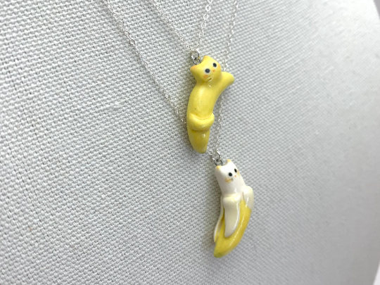 Banana Cat Necklace