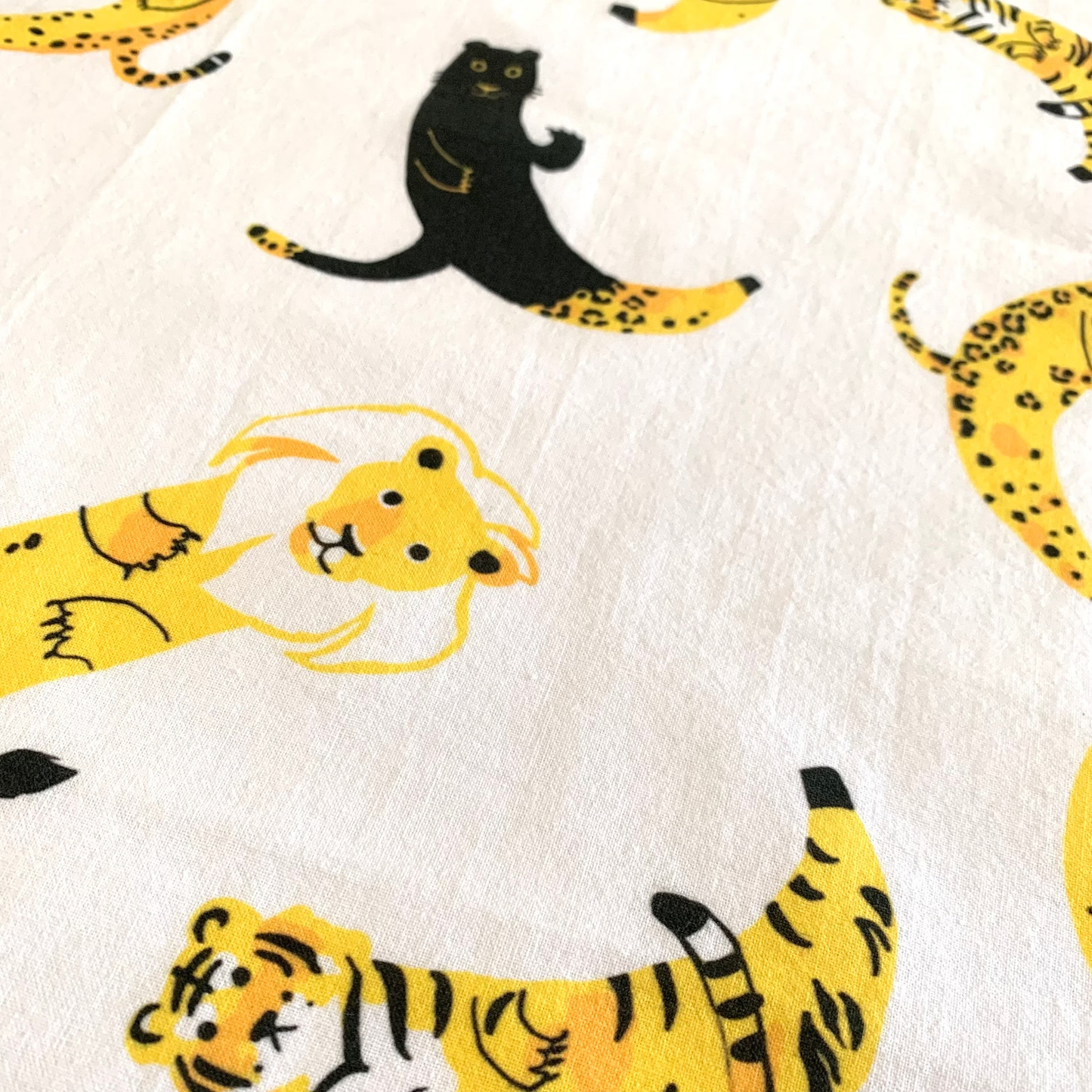 Big Banana Cat Tea Towel
