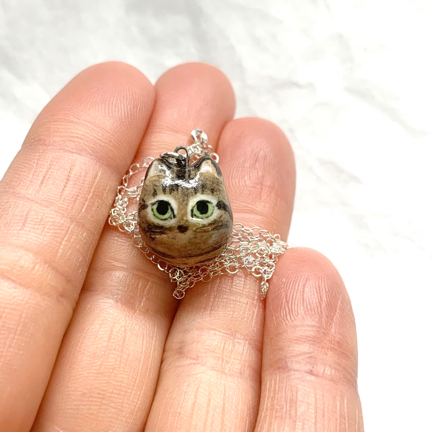 Brown Tabby Necklace