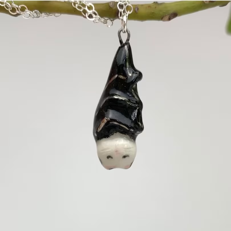 Cat Bat Necklace