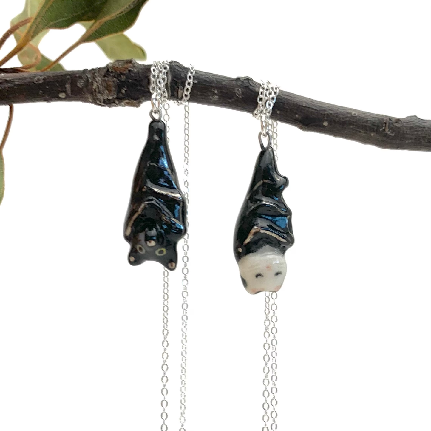 Cat Bat Necklace