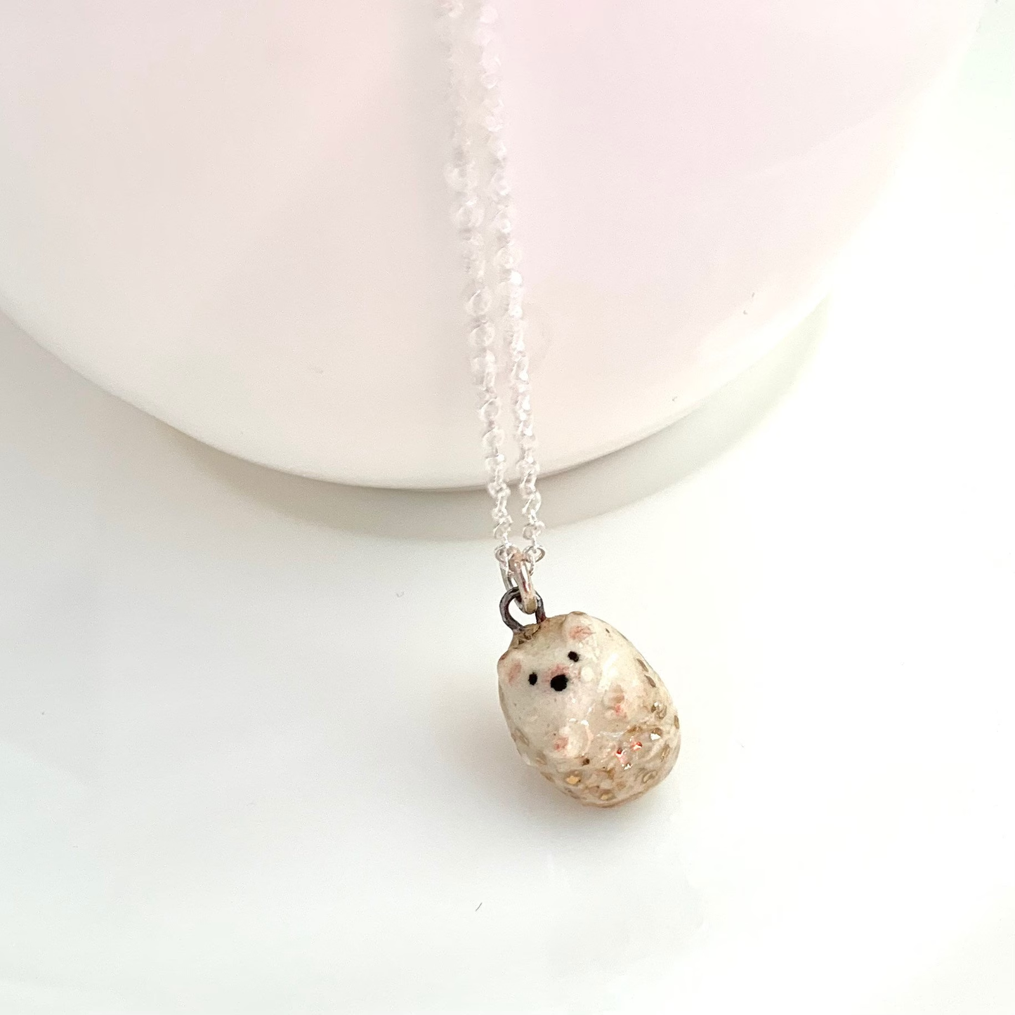 Tiny Hedgehog Necklace