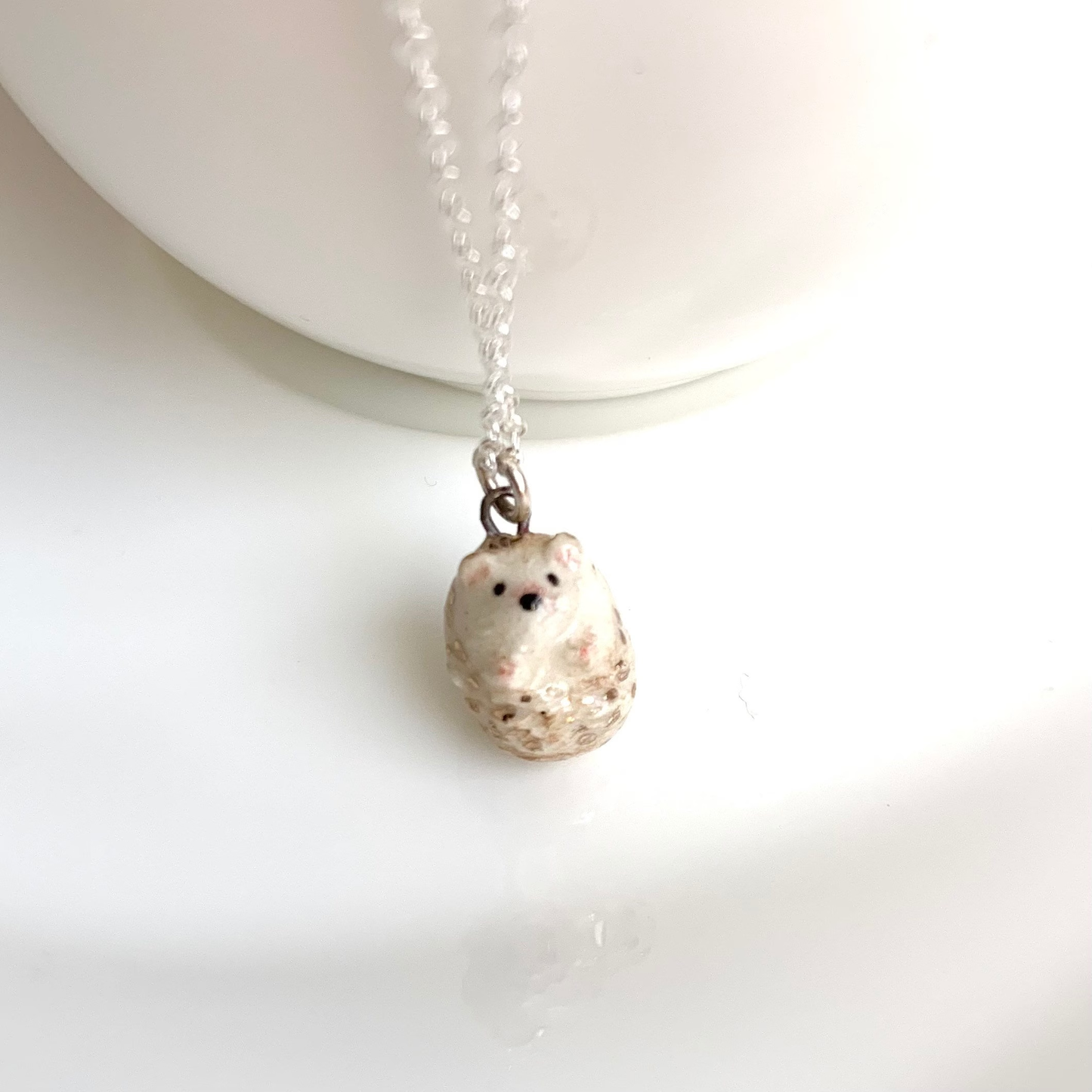 Tiny Hedgehog Necklace