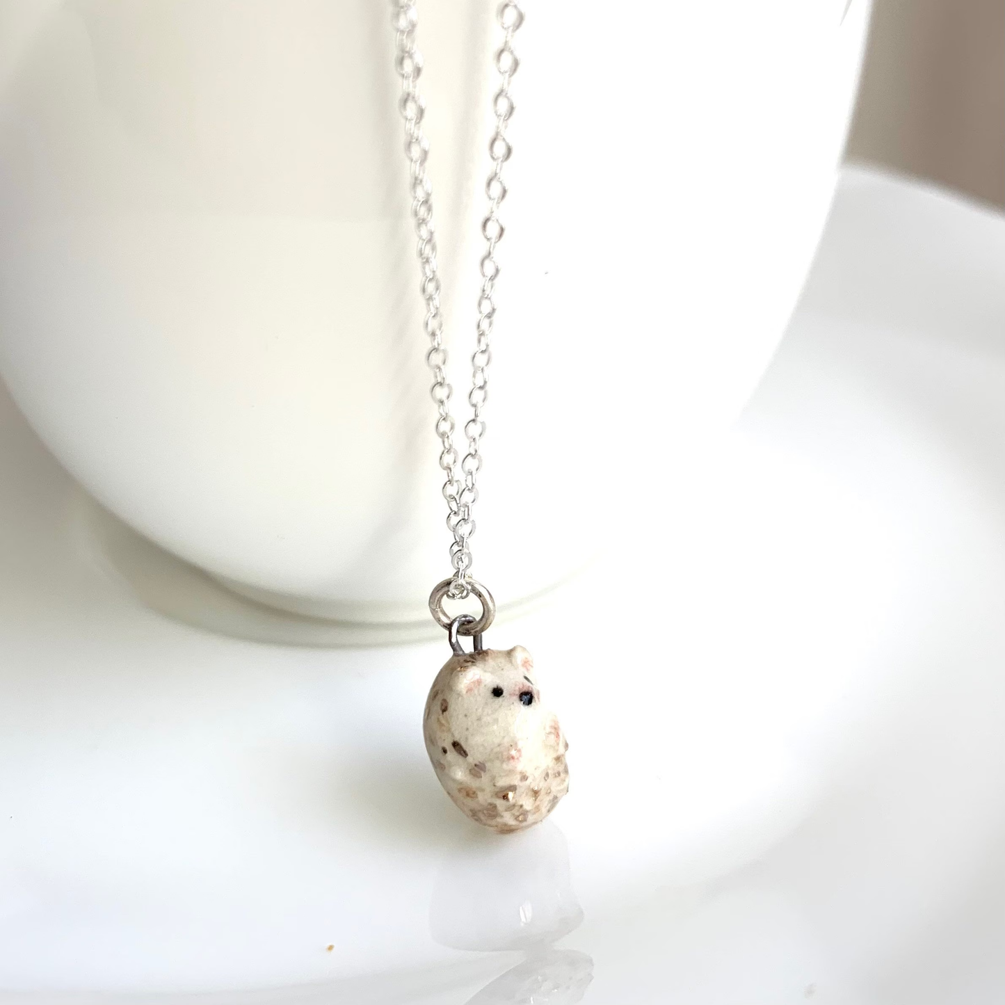 Tiny Hedgehog Necklace