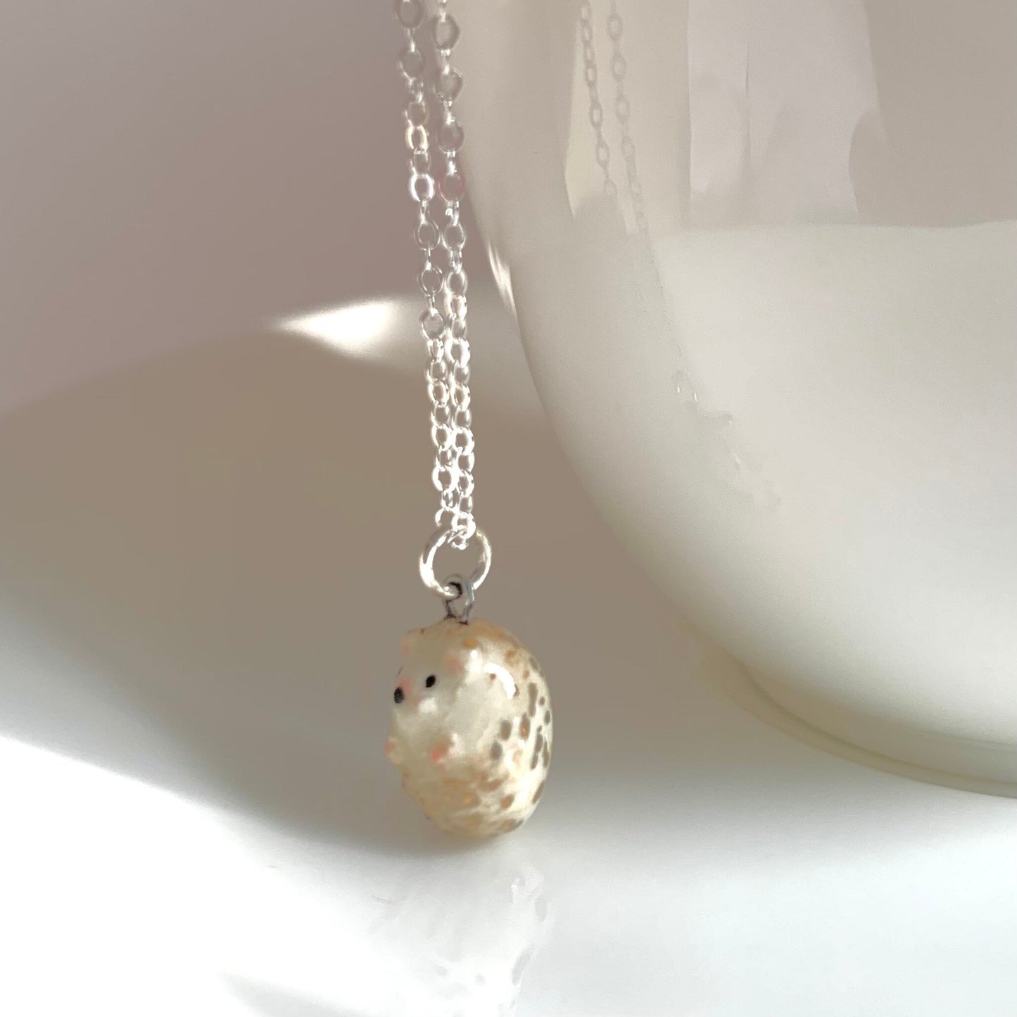 Tiny Hedgehog Necklace