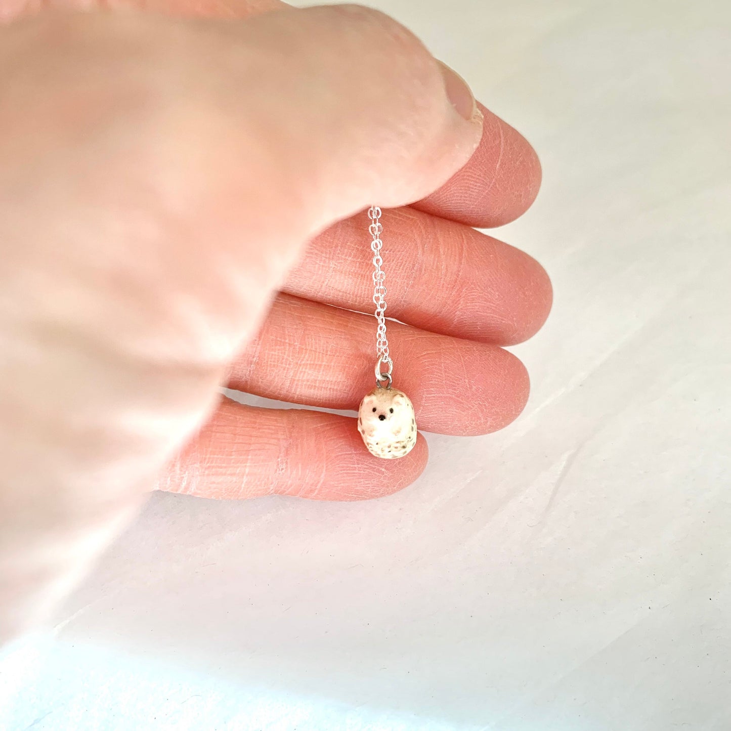 Tiny Hedgehog Necklace
