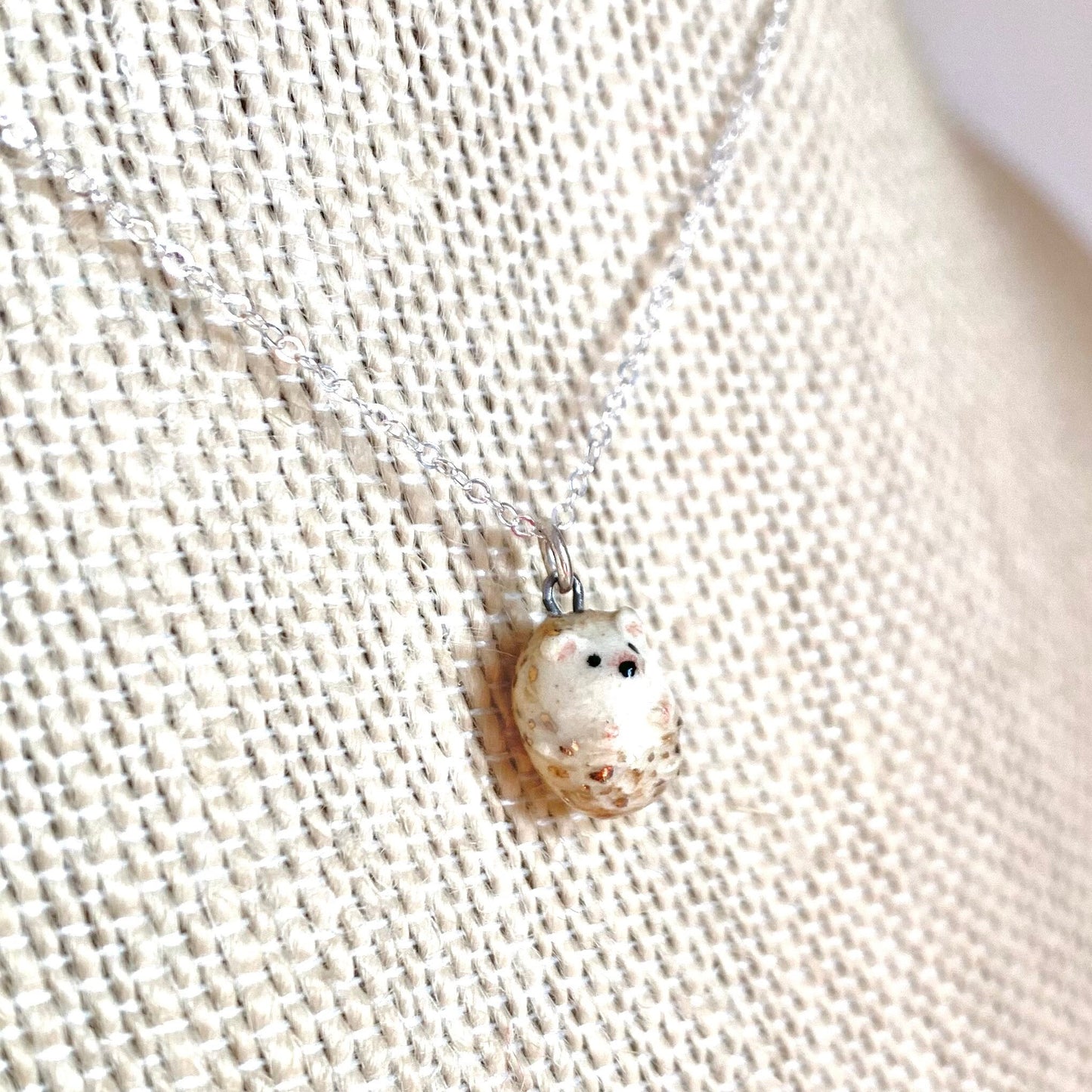 Tiny Hedgehog Necklace
