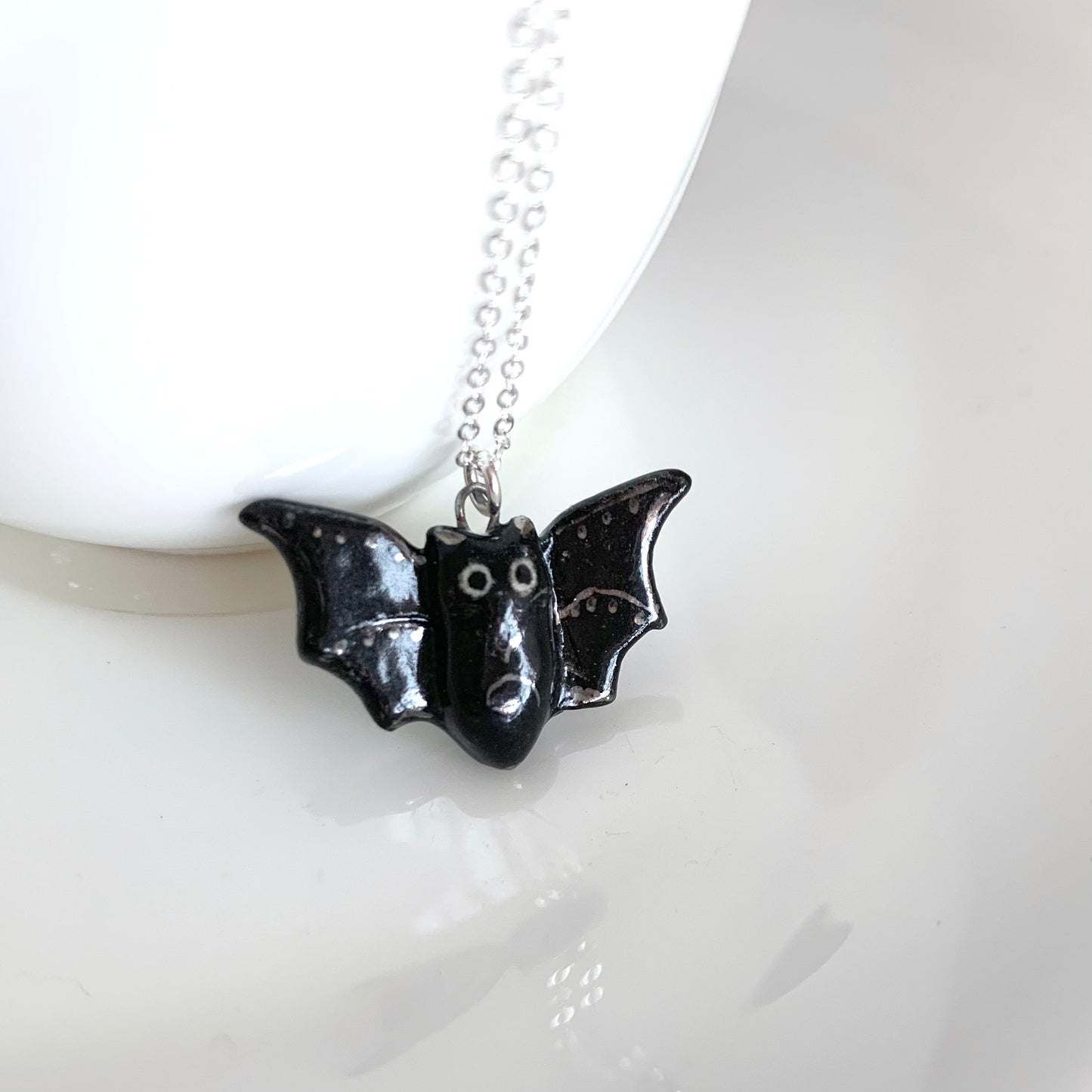 Black Bat Necklace